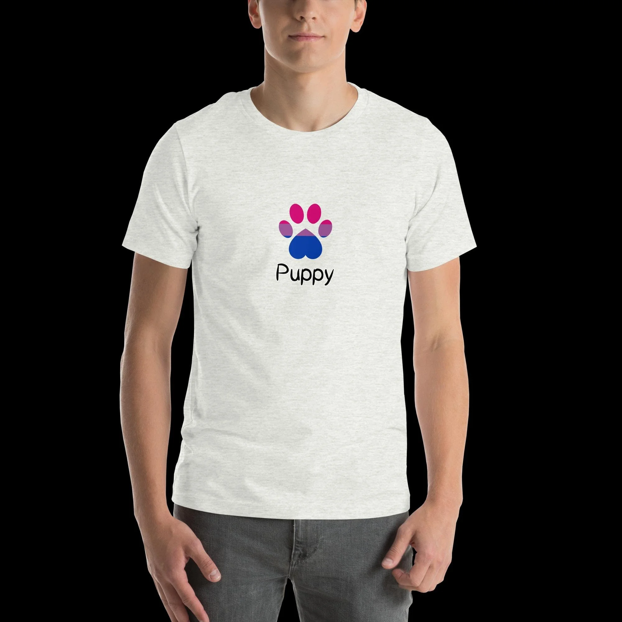 Playful Puppy T-Shirt - Bisexual Pride