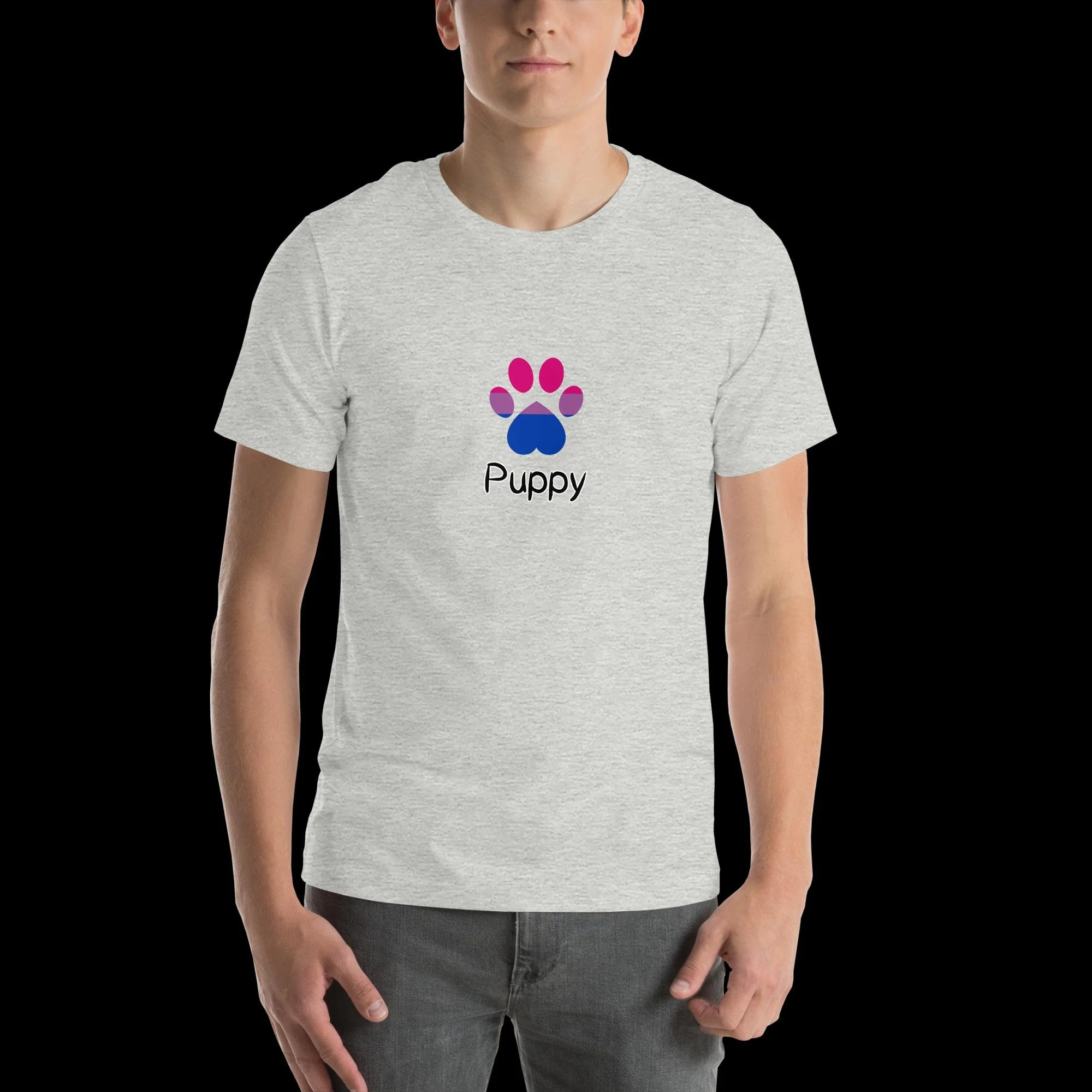 Playful Puppy T-Shirt - Bisexual Pride