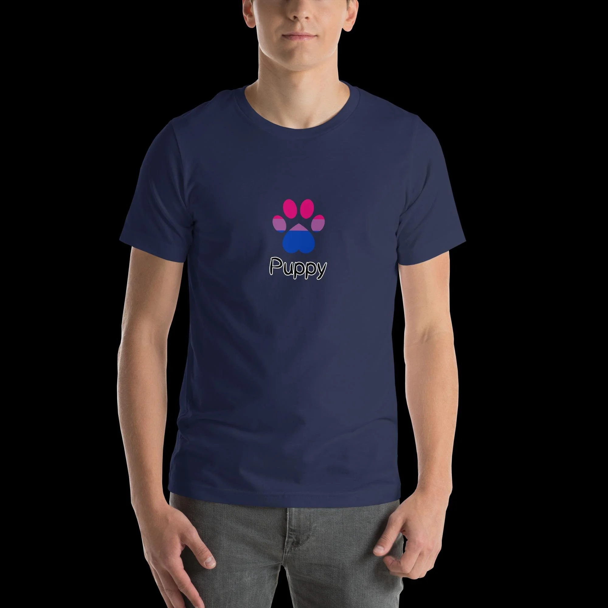 Playful Puppy T-Shirt - Bisexual Pride