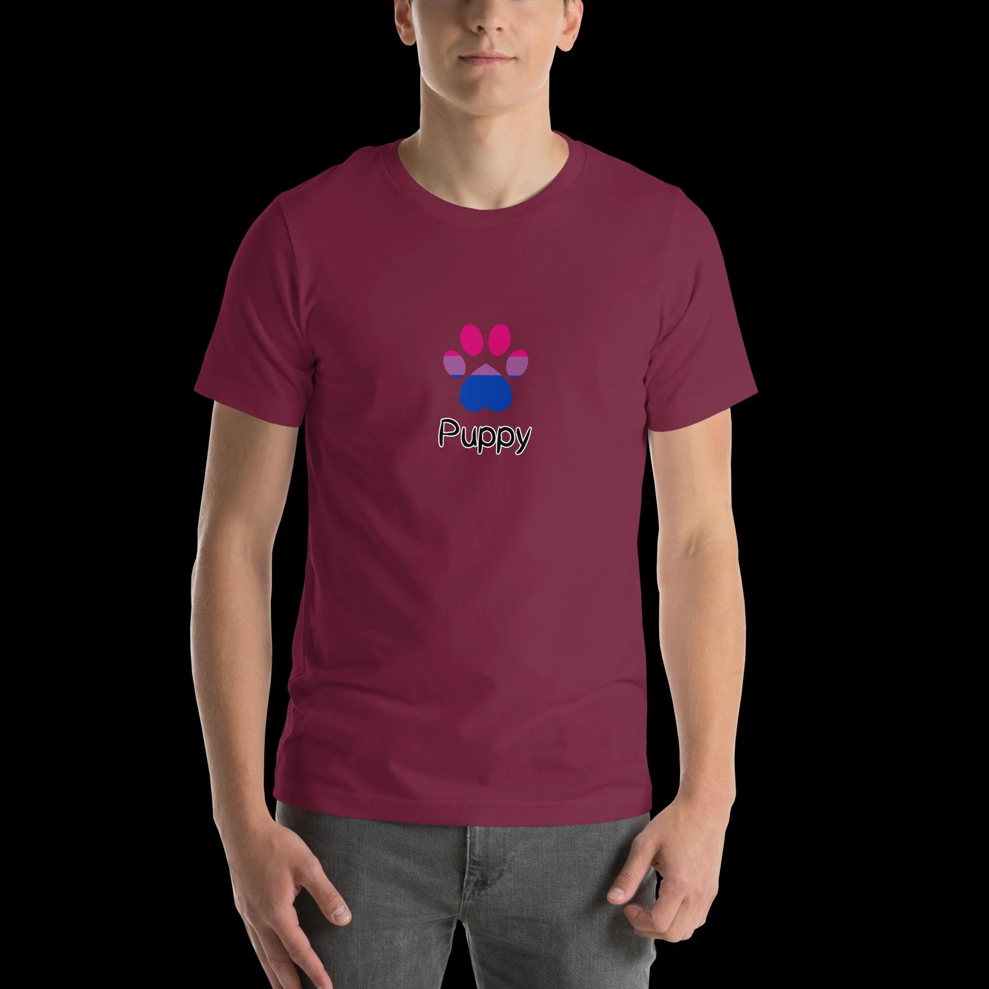 Playful Puppy T-Shirt - Bisexual Pride