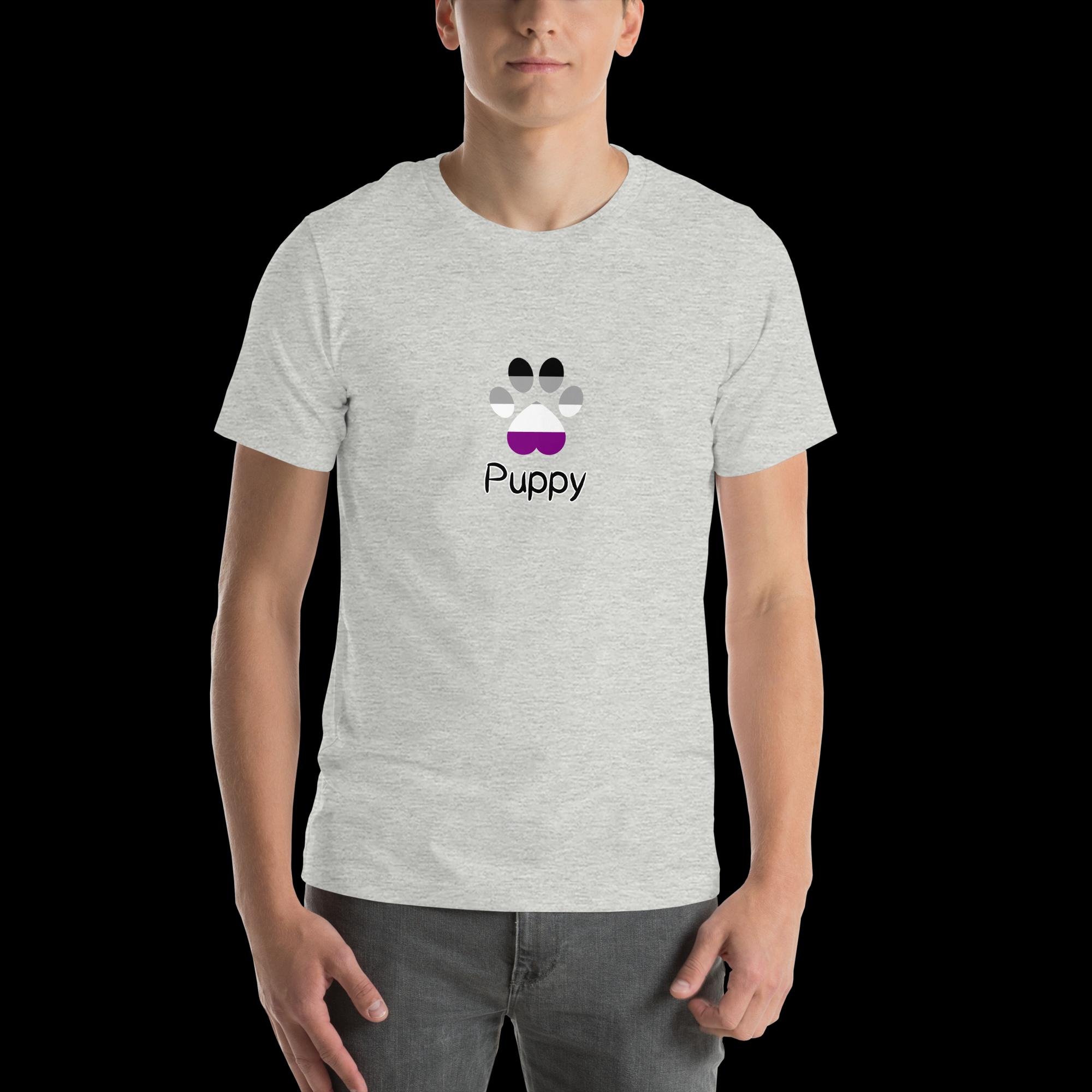 Playful Puppy T-Shirt - Asexual Pride