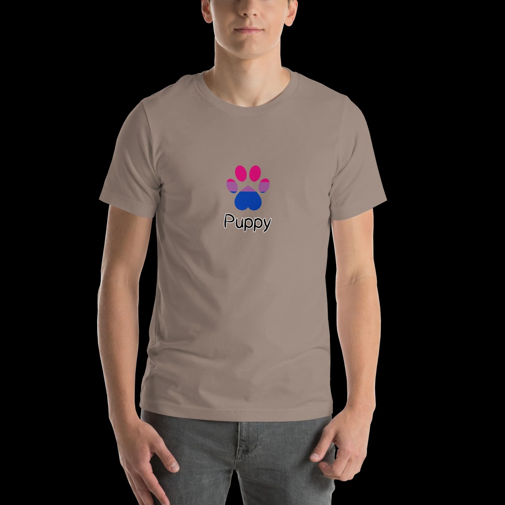 Playful Puppy T-Shirt - Bisexual Pride