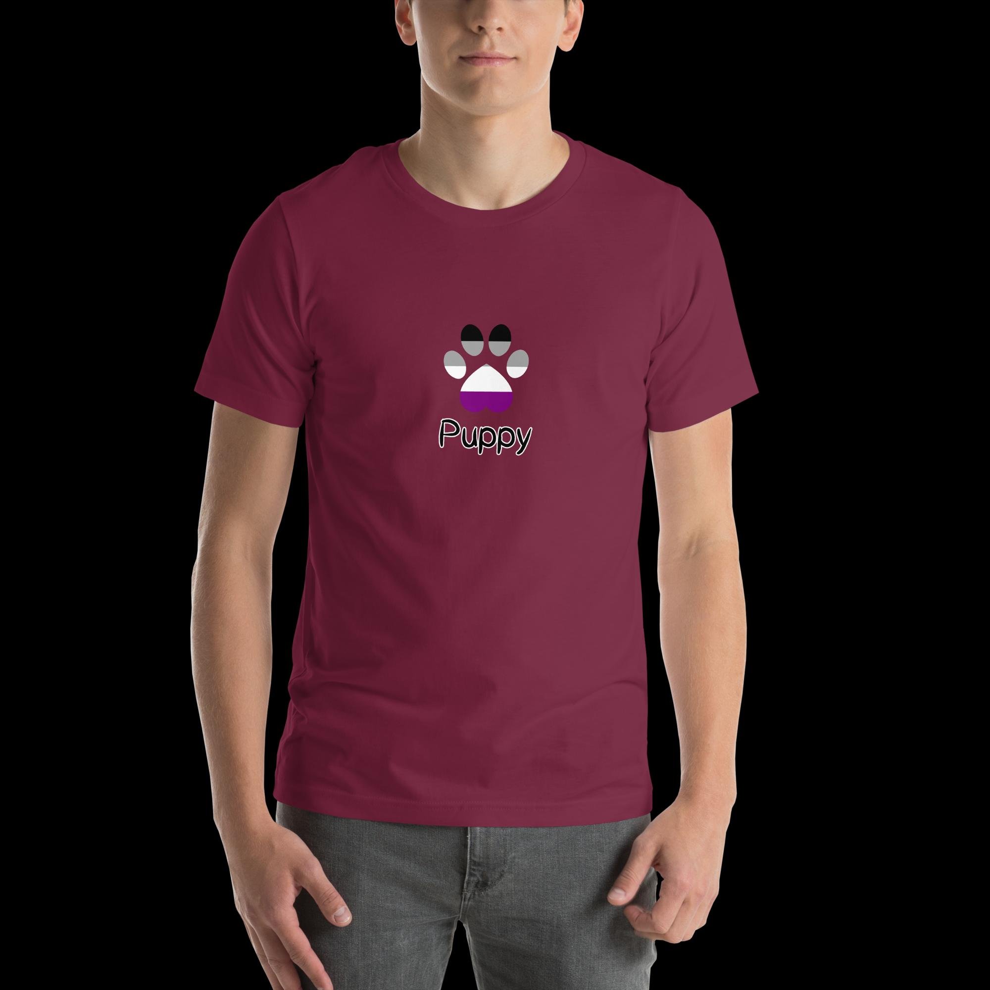 Playful Puppy T-Shirt - Asexual Pride