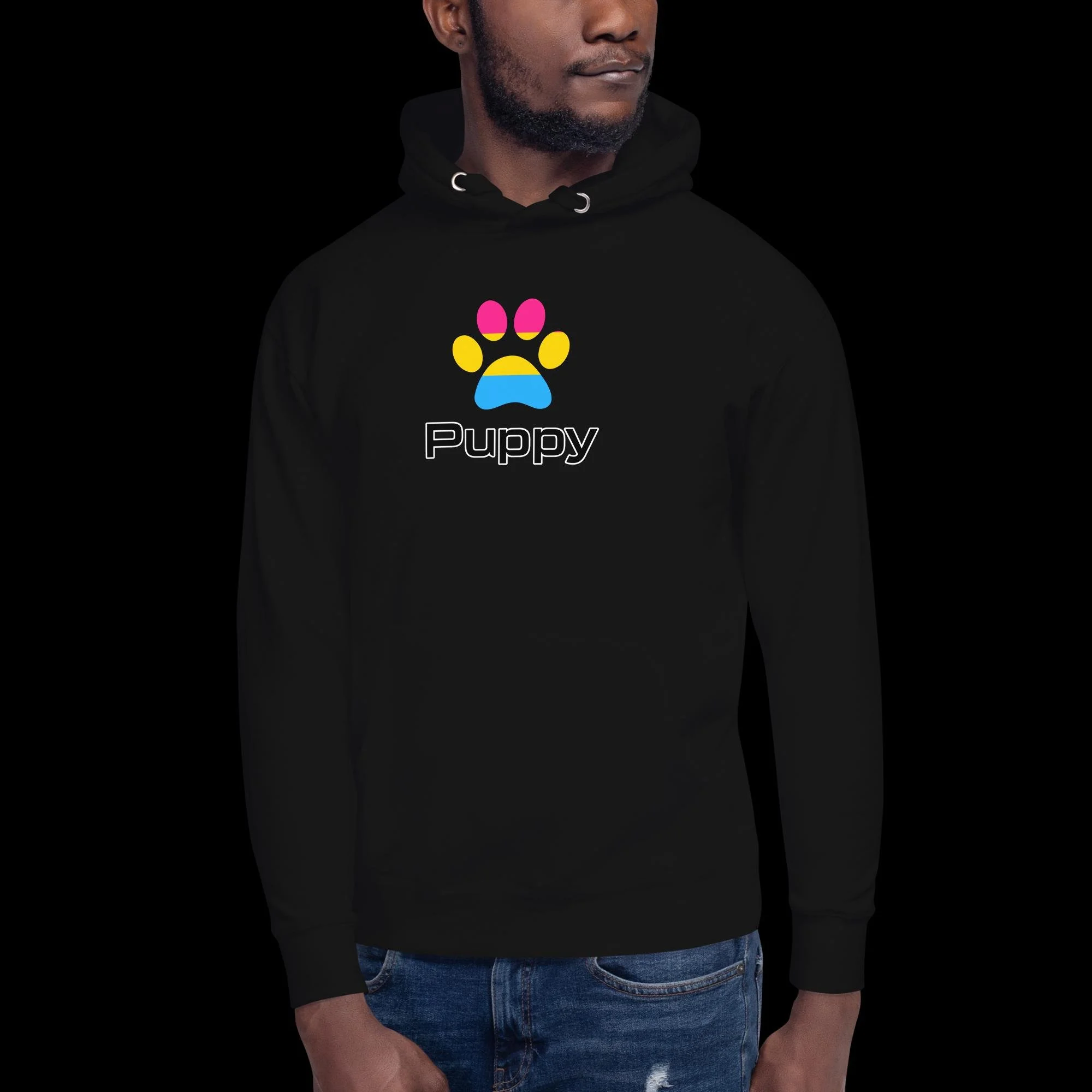 Prime Puppy Hoodie - Pansexual Pride
