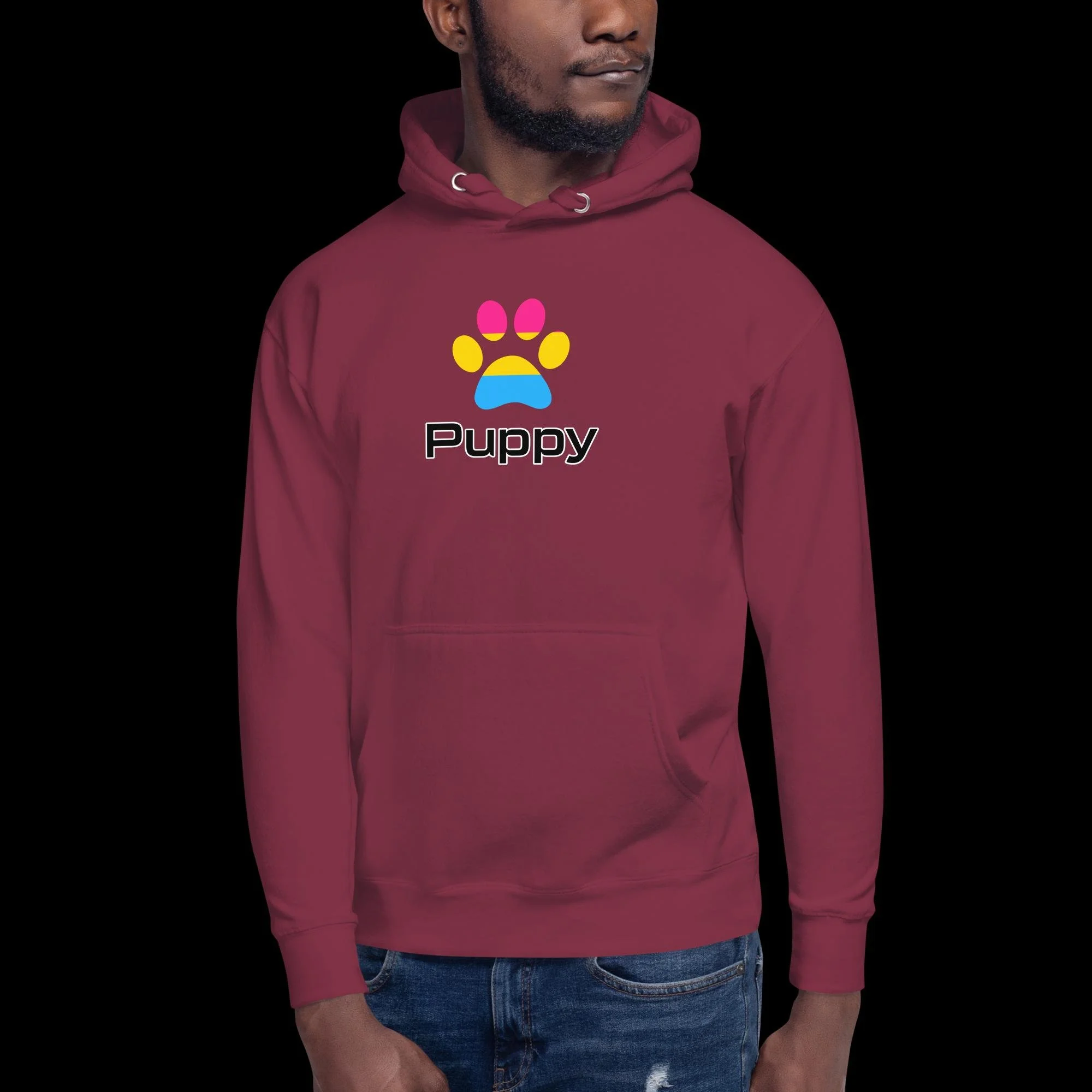 Prime Puppy Hoodie - Pansexual Pride