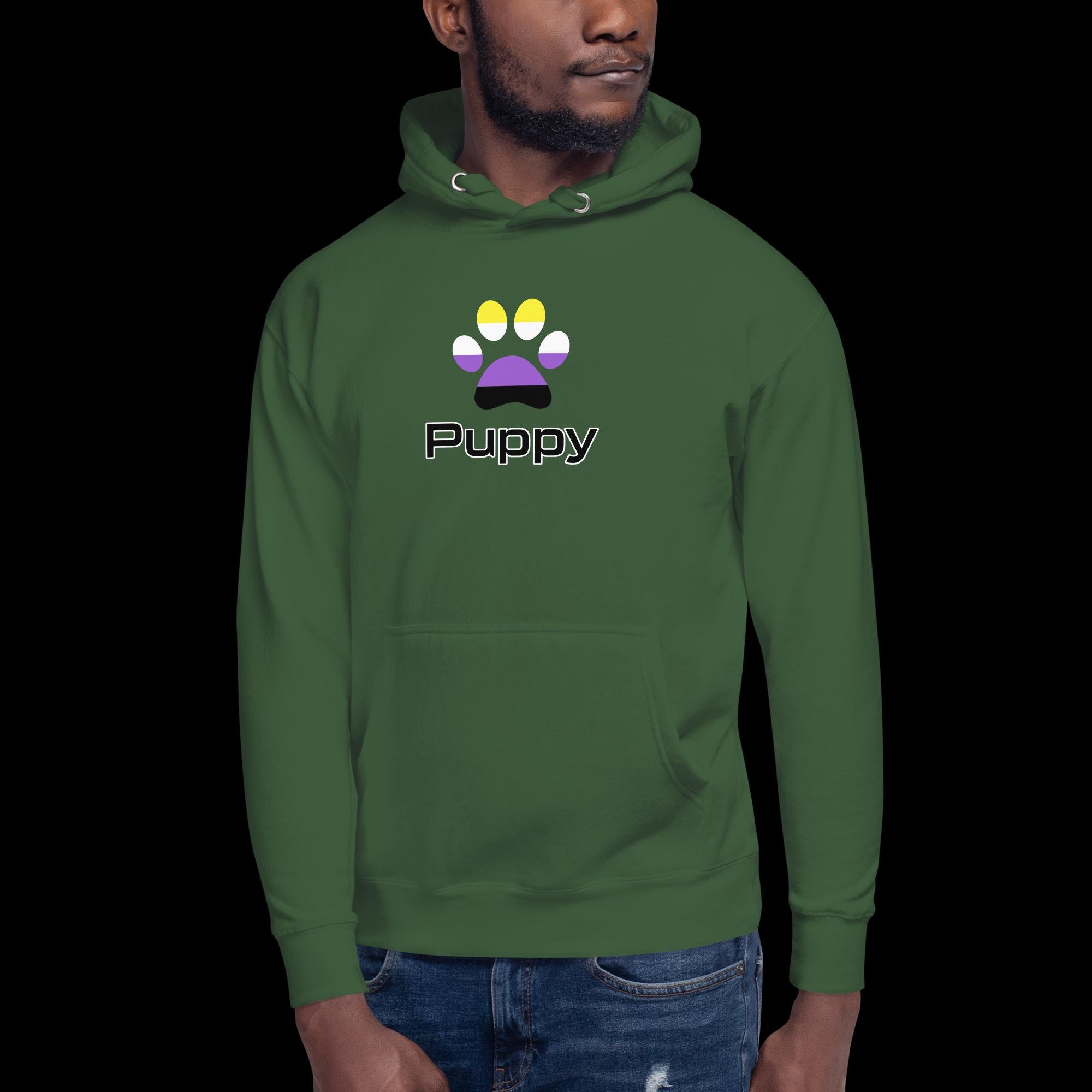 Prime Puppy Hoodie - Non-Binary Pride