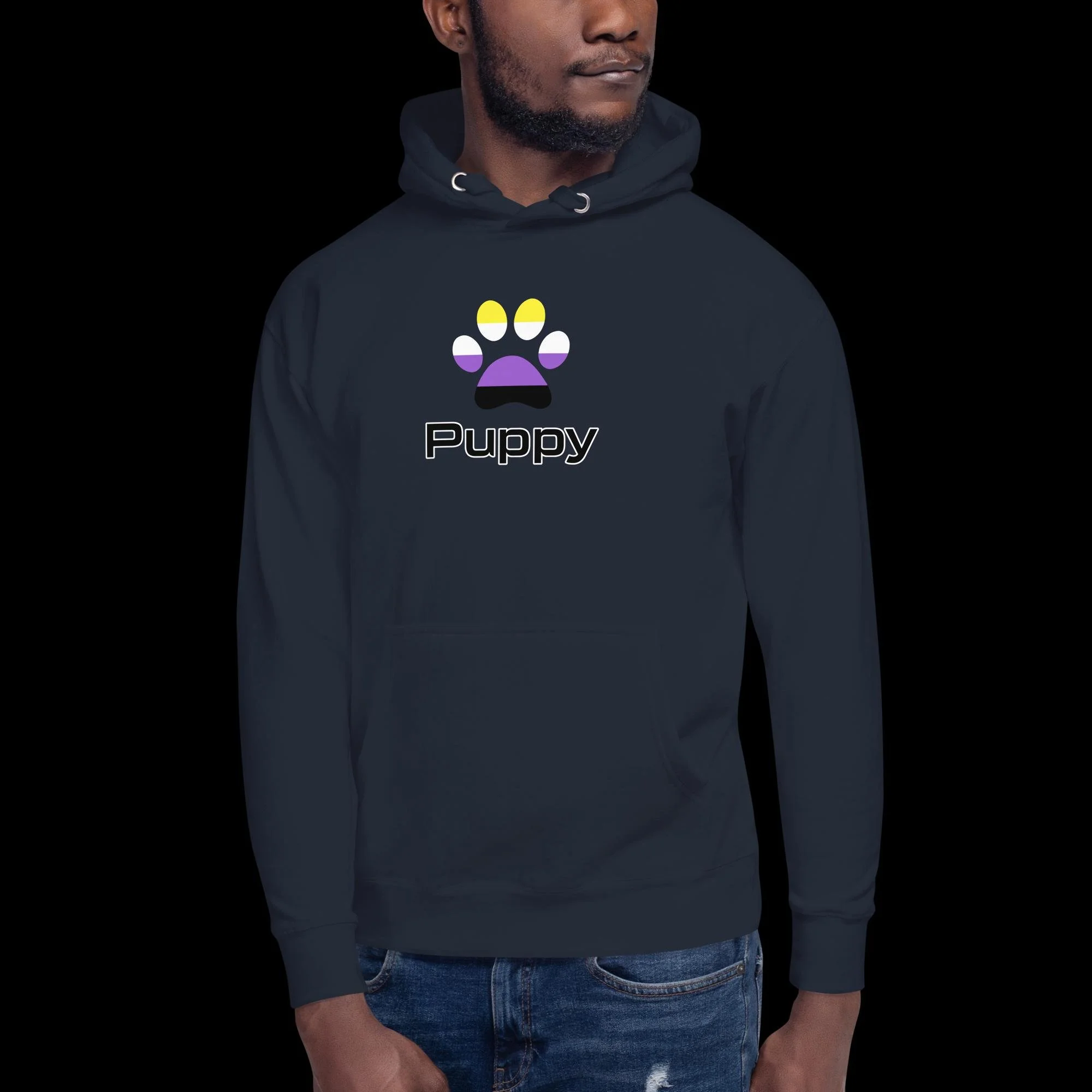 Prime Puppy Hoodie - Non-Binary Pride