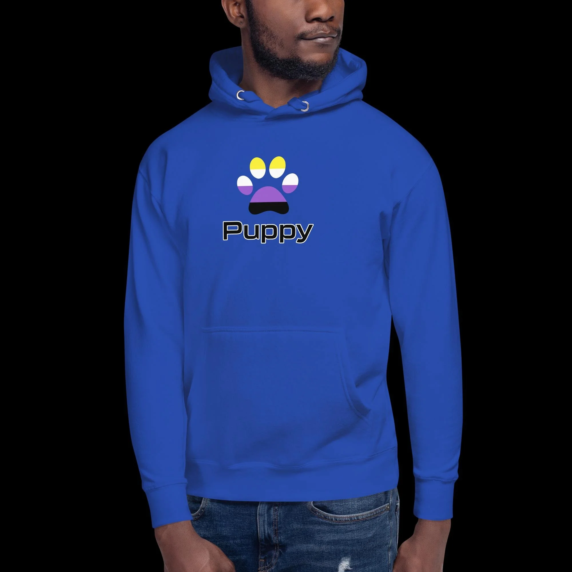 Prime Puppy Hoodie - Non-Binary Pride
