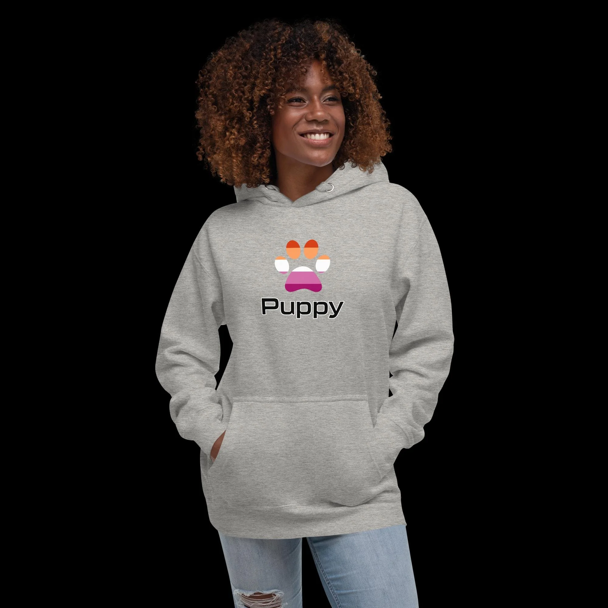 Prime Puppy Hoodie - Lesbian Pride