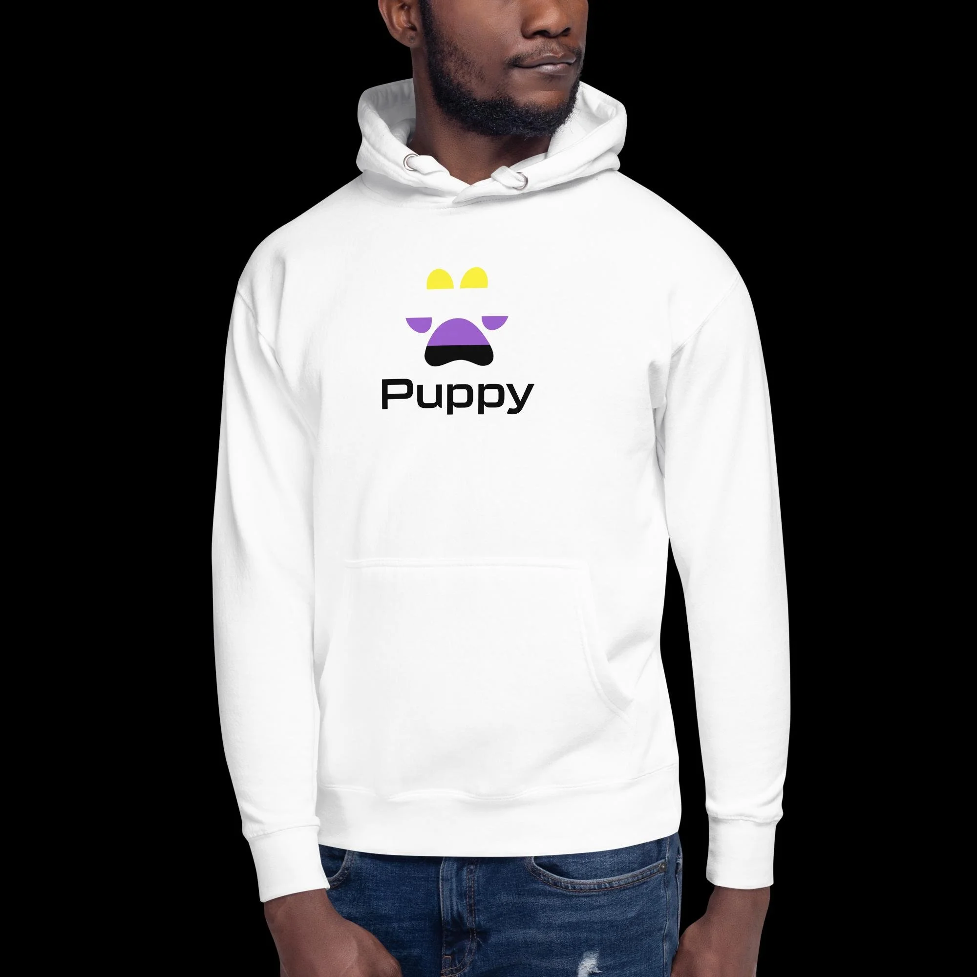 Prime Puppy Hoodie - Non-Binary Pride