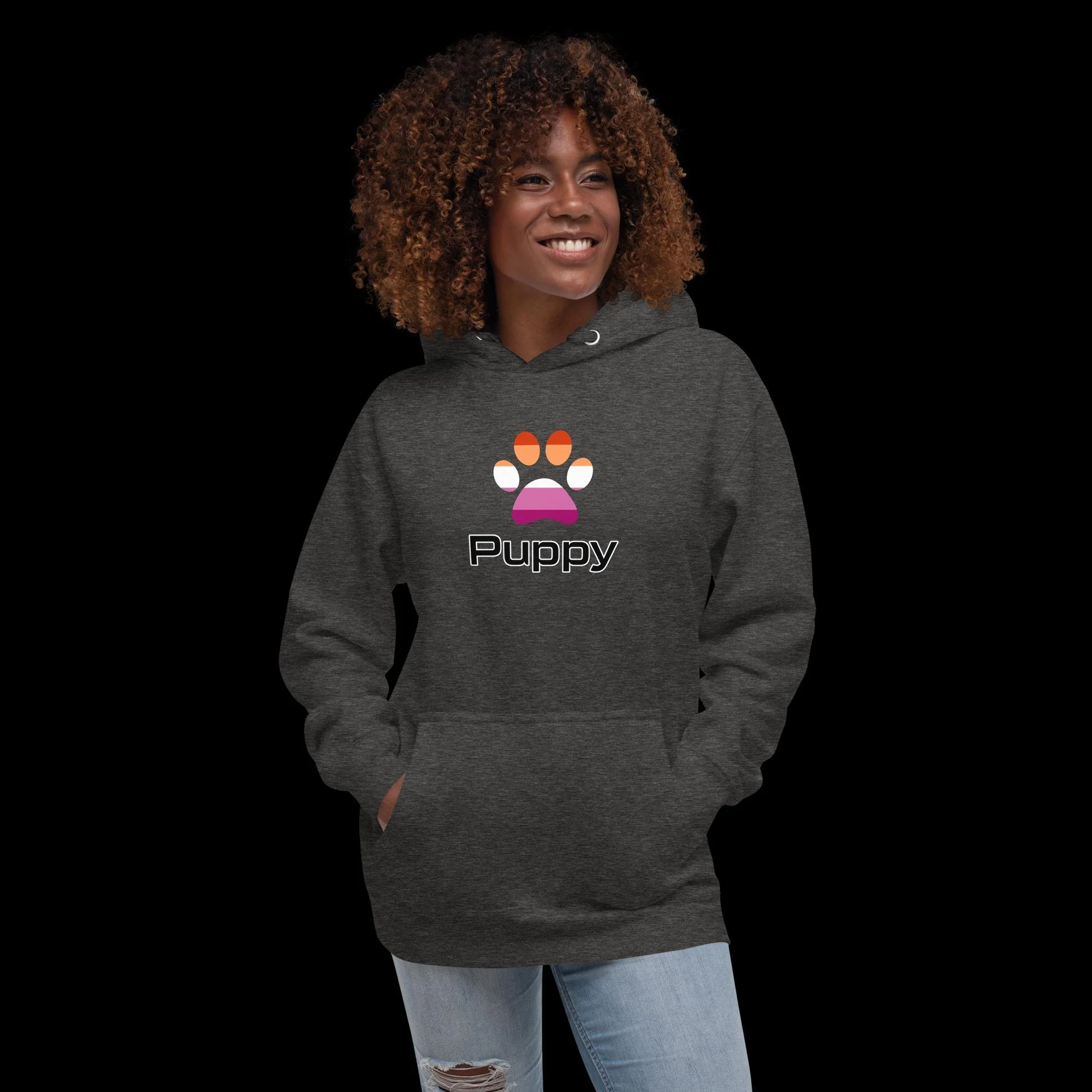 Prime Puppy Hoodie - Lesbian Pride