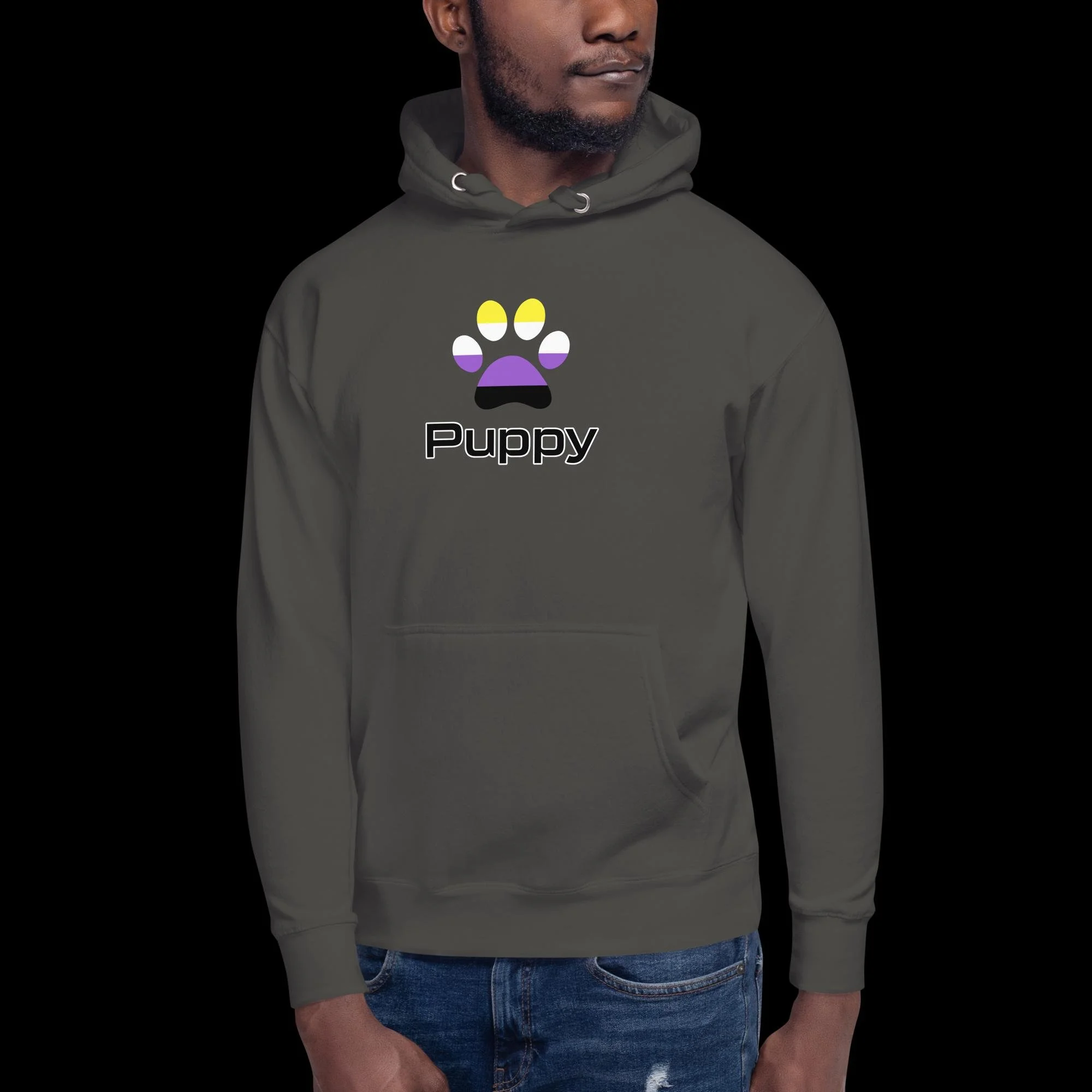 Prime Puppy Hoodie - Non-Binary Pride