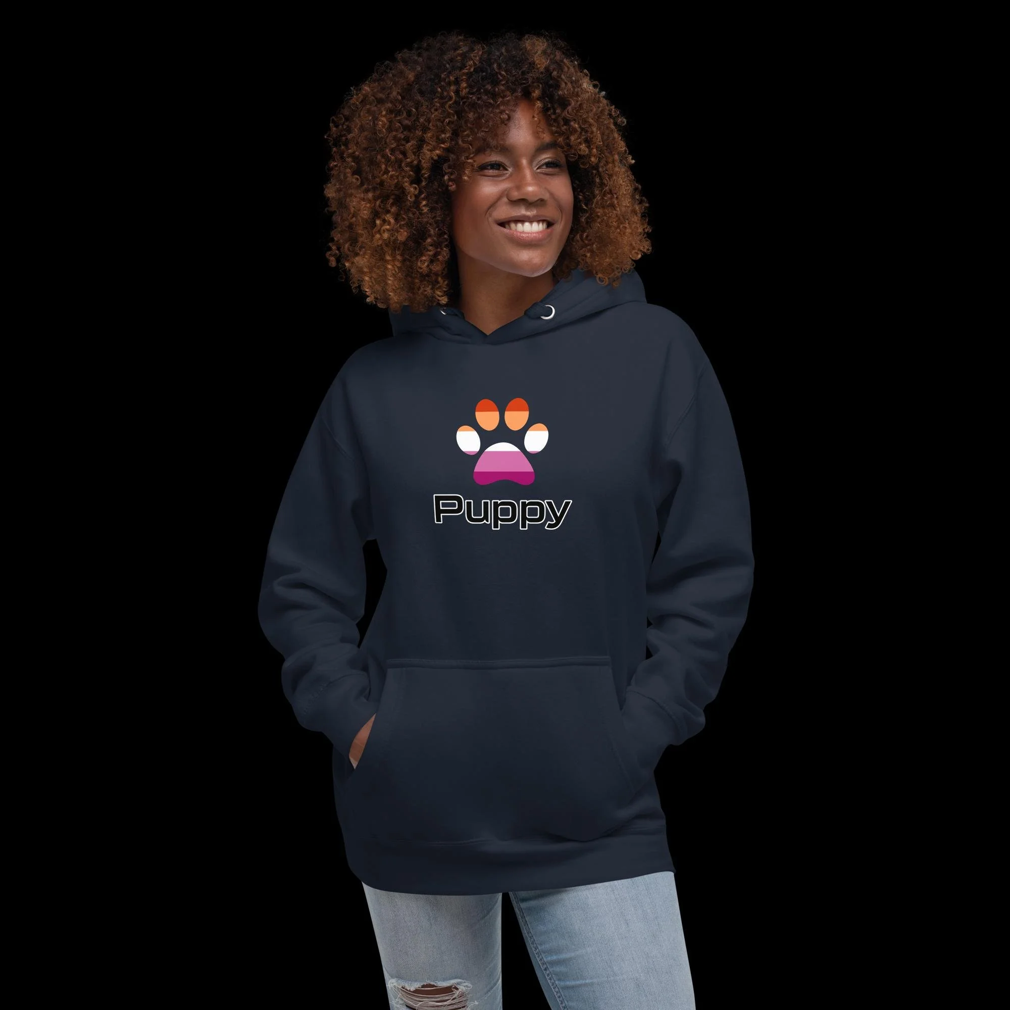 Prime Puppy Hoodie - Lesbian Pride