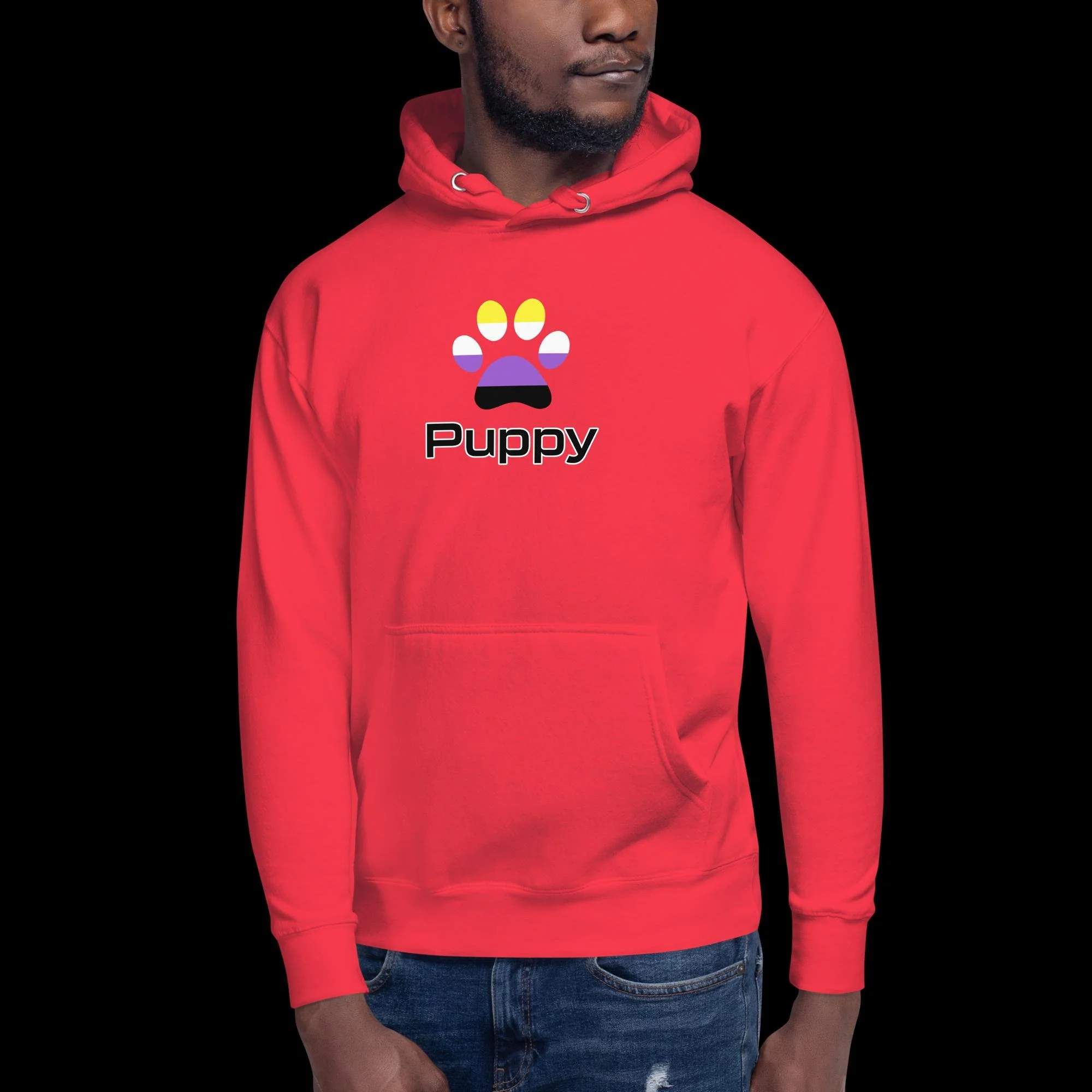 Prime Puppy Hoodie - Non-Binary Pride