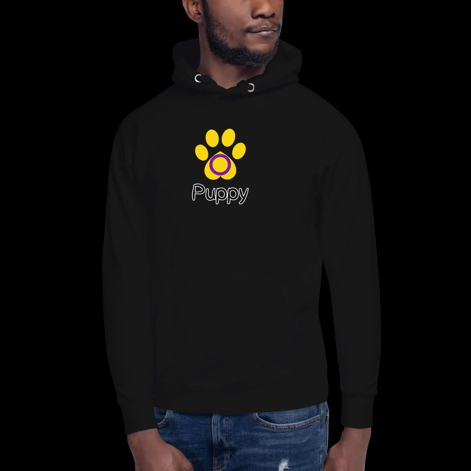 Playful Puppy Hoodie - Intersex Pride
