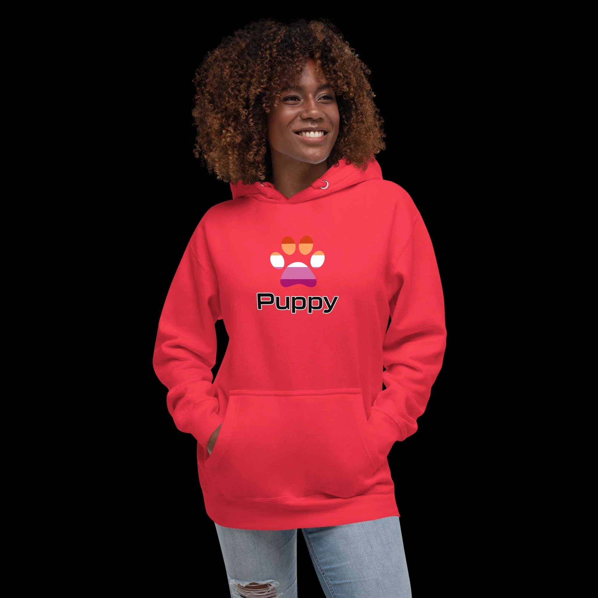 Prime Puppy Hoodie - Lesbian Pride