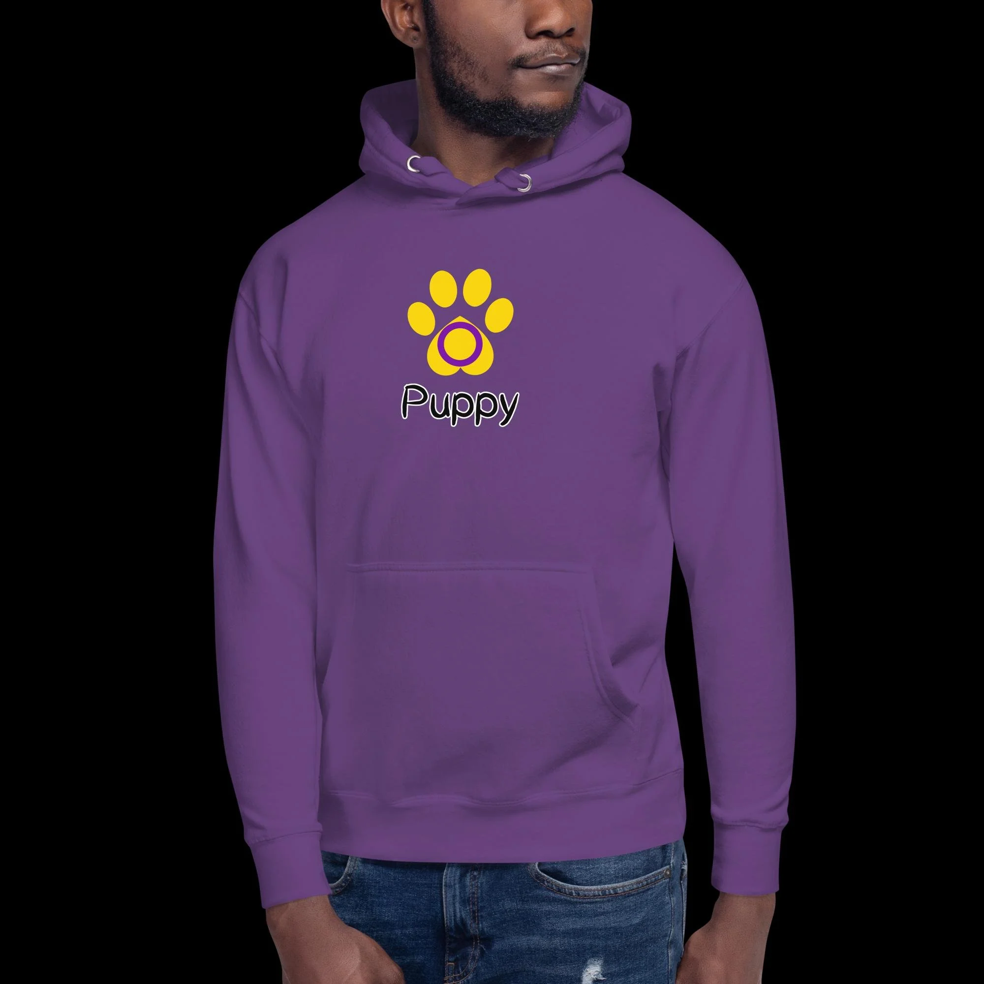 Playful Puppy Hoodie - Intersex Pride