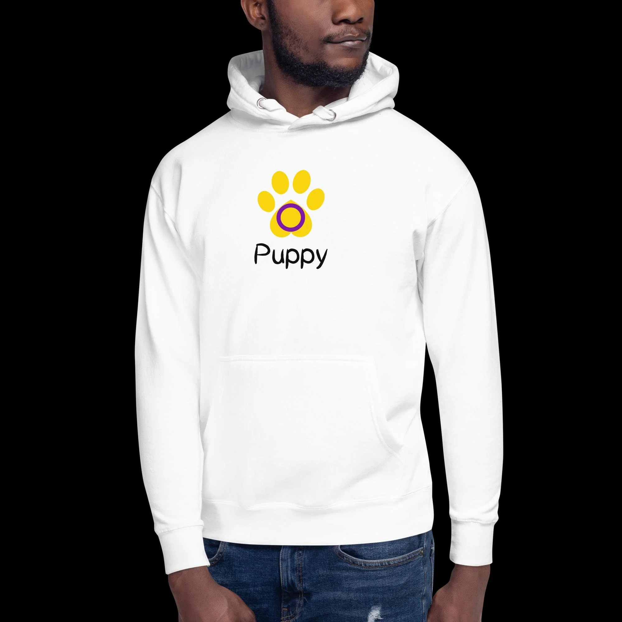 Playful Puppy Hoodie - Intersex Pride