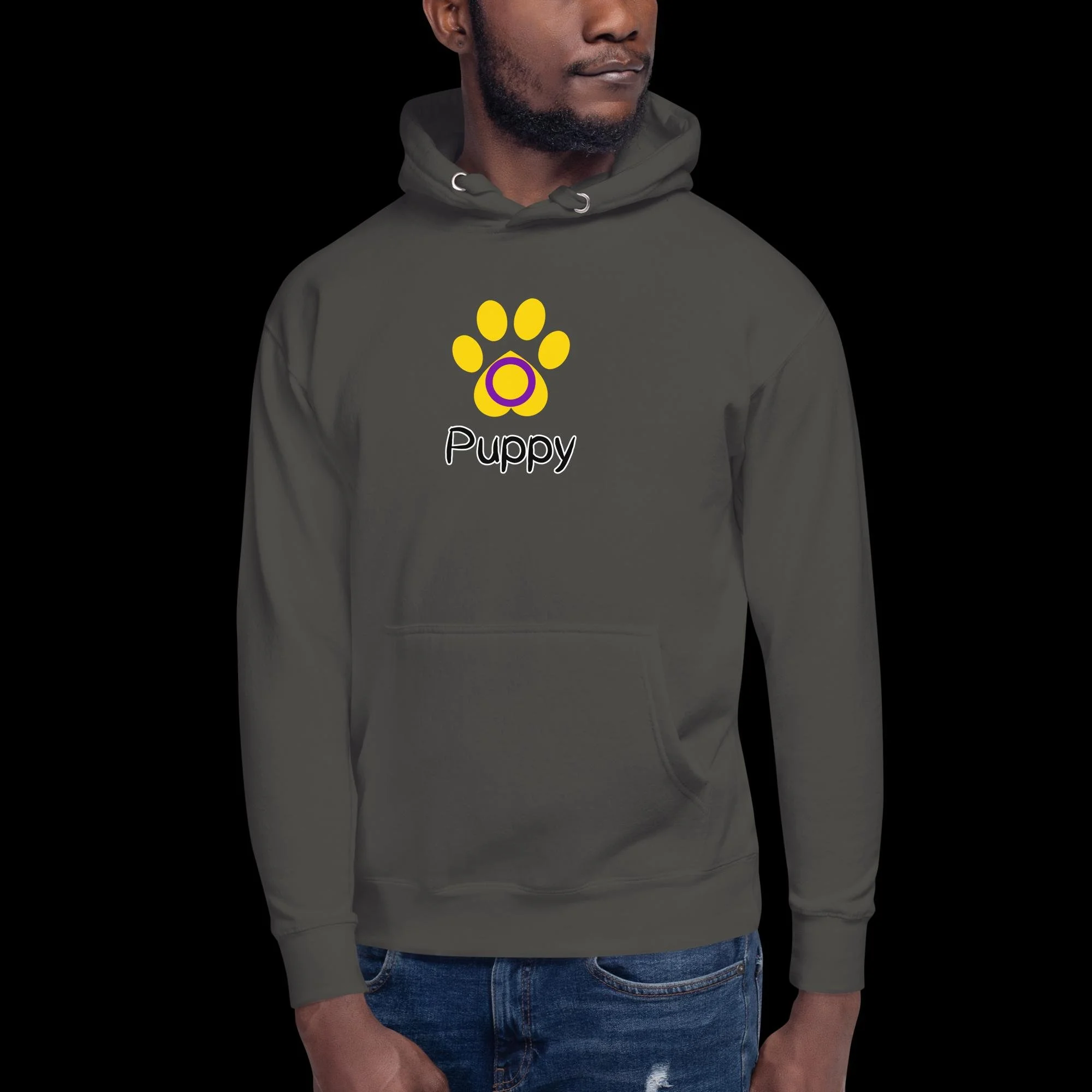 Playful Puppy Hoodie - Intersex Pride