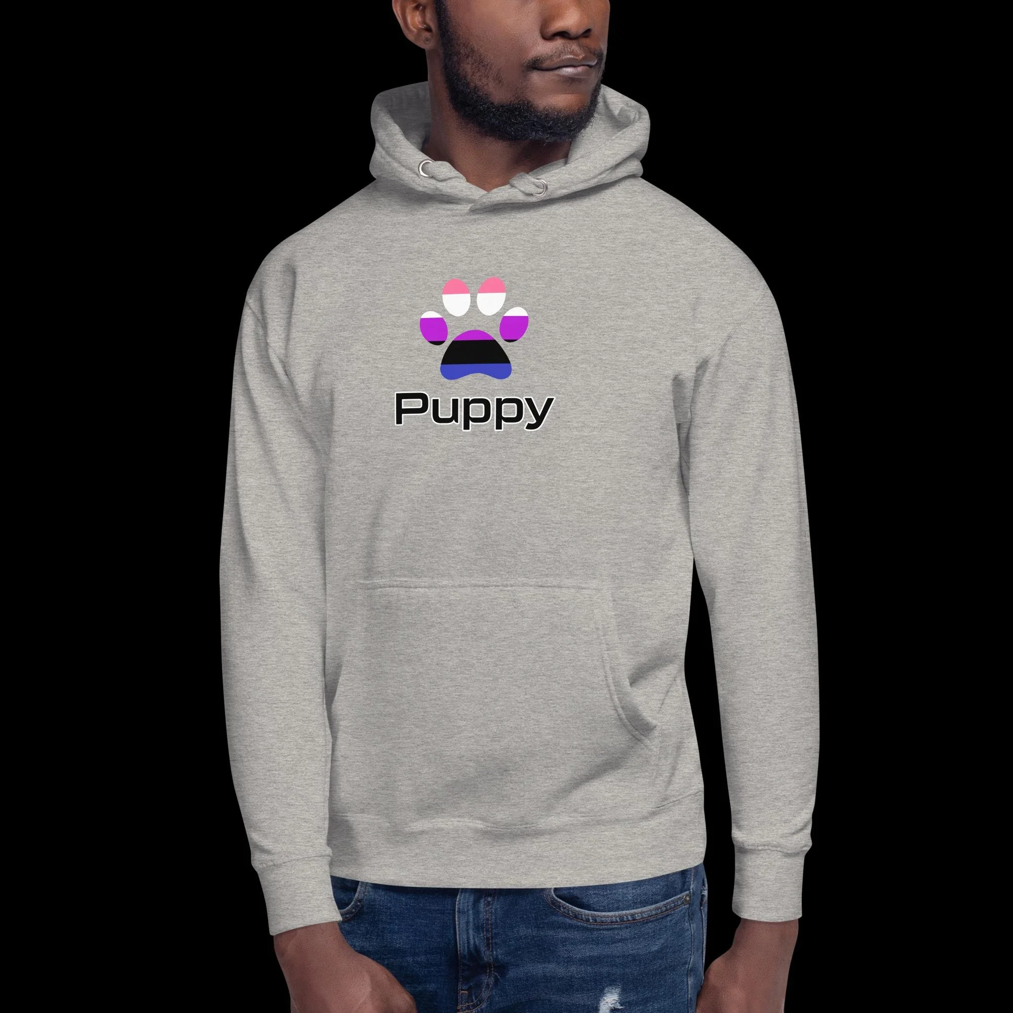 Prime Puppy Hoodie - Genderfluid Pride