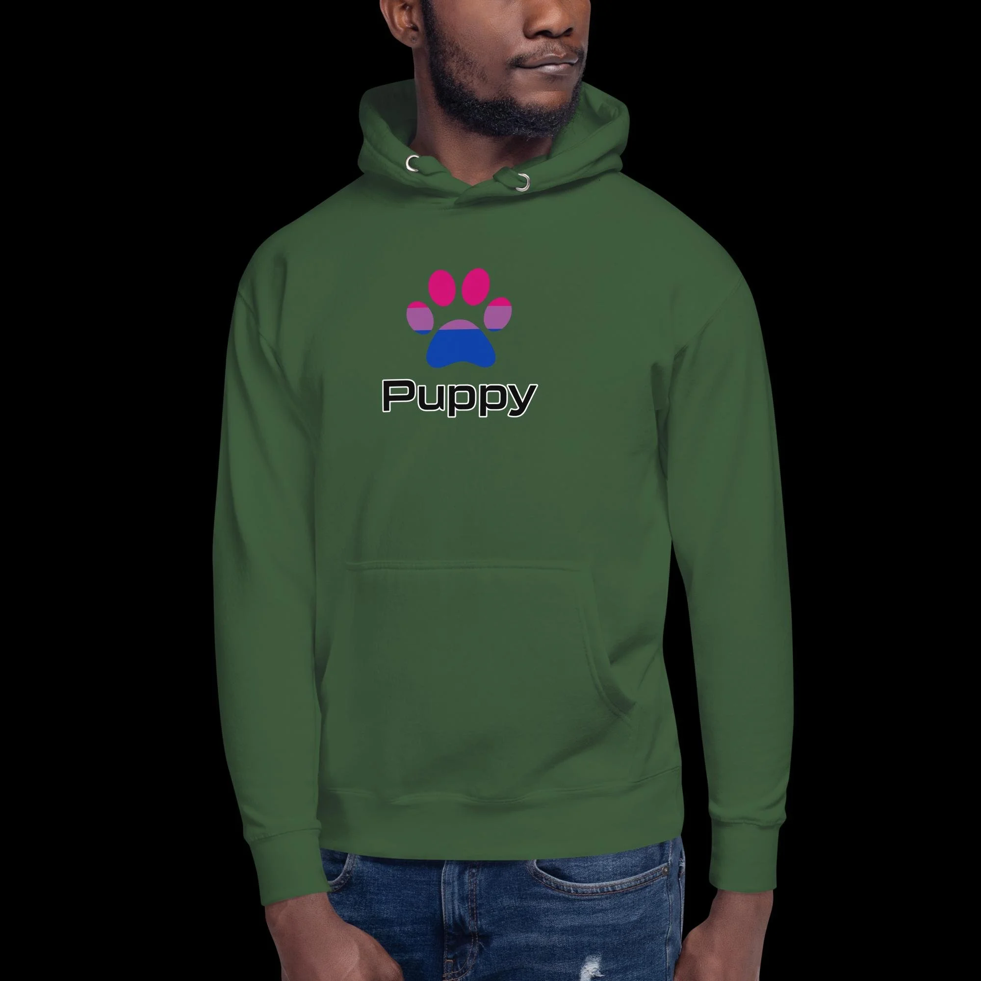 Prime Puppy Hoodie - Bisexual Pride