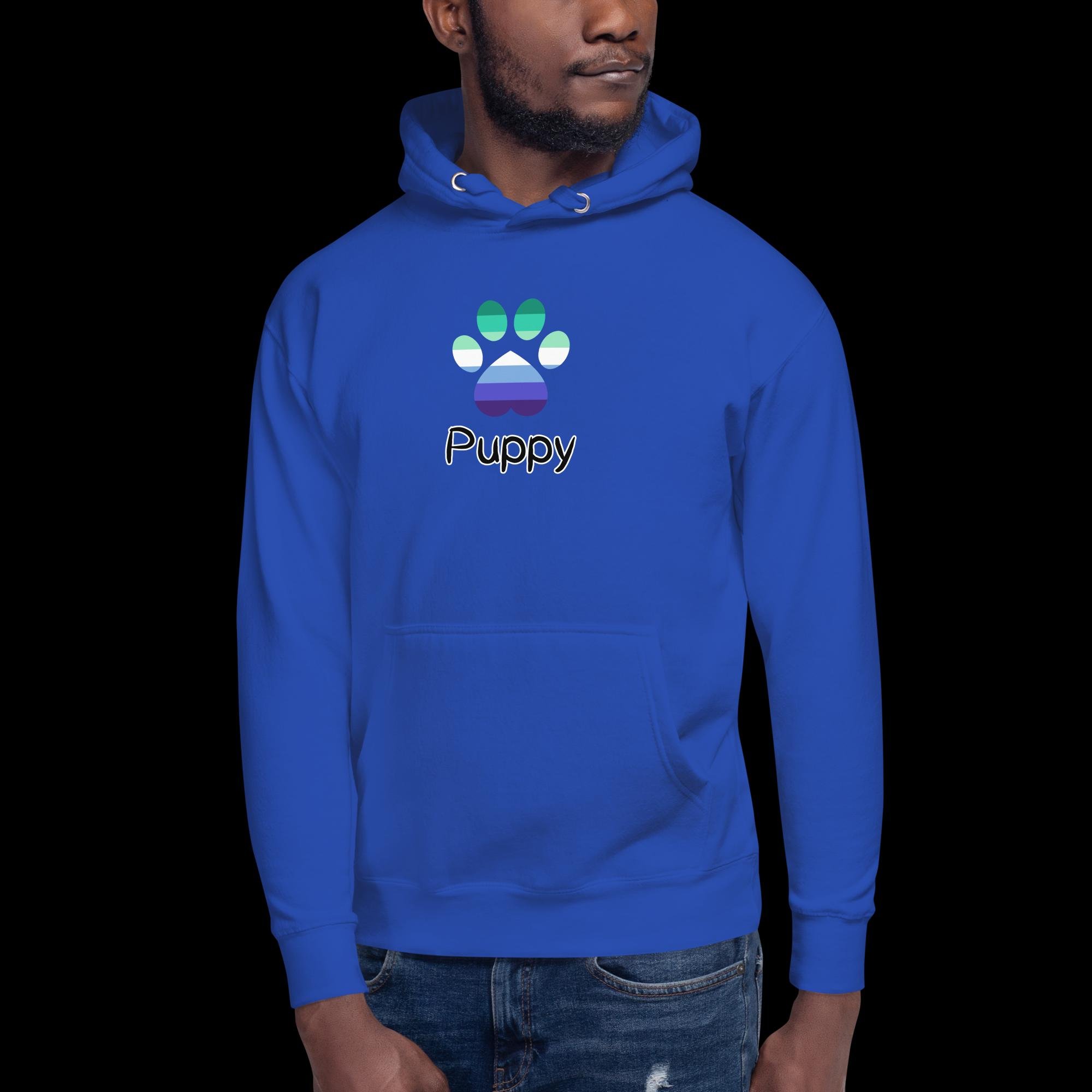 Playful Puppy Hoodie - Gay Pride
