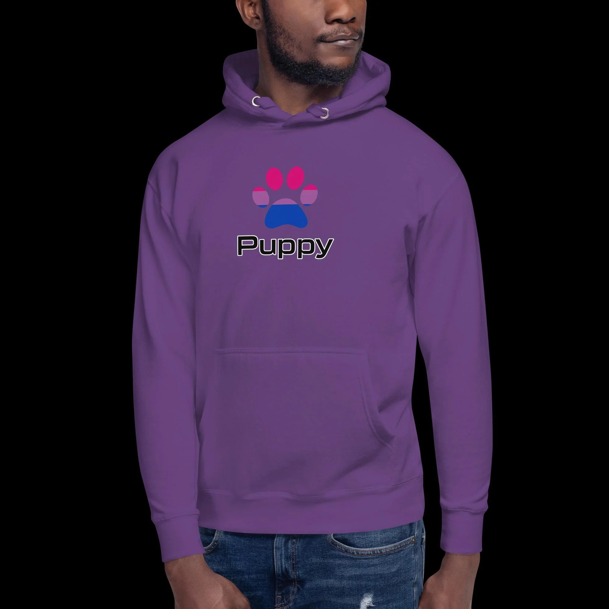 Prime Puppy Hoodie - Bisexual Pride