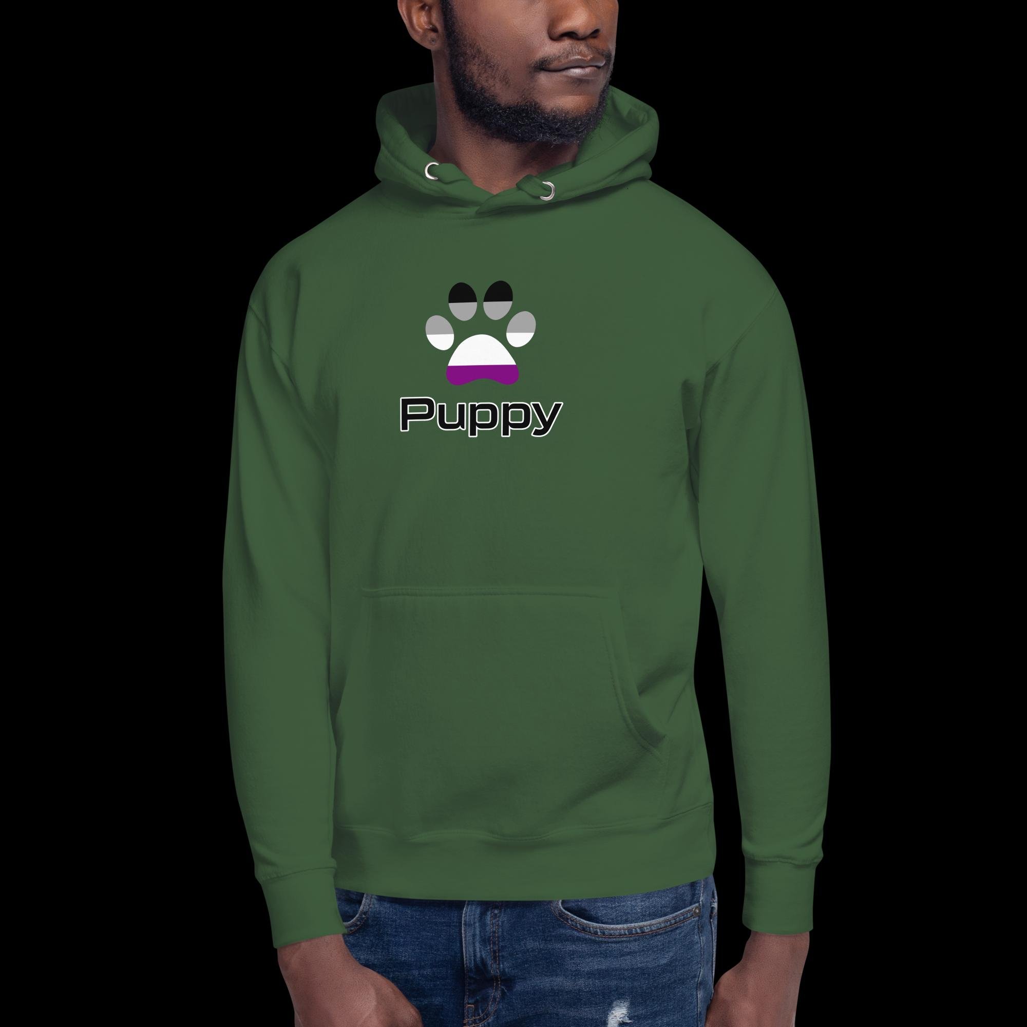 Prime Puppy Hoodie - Asexual Pride