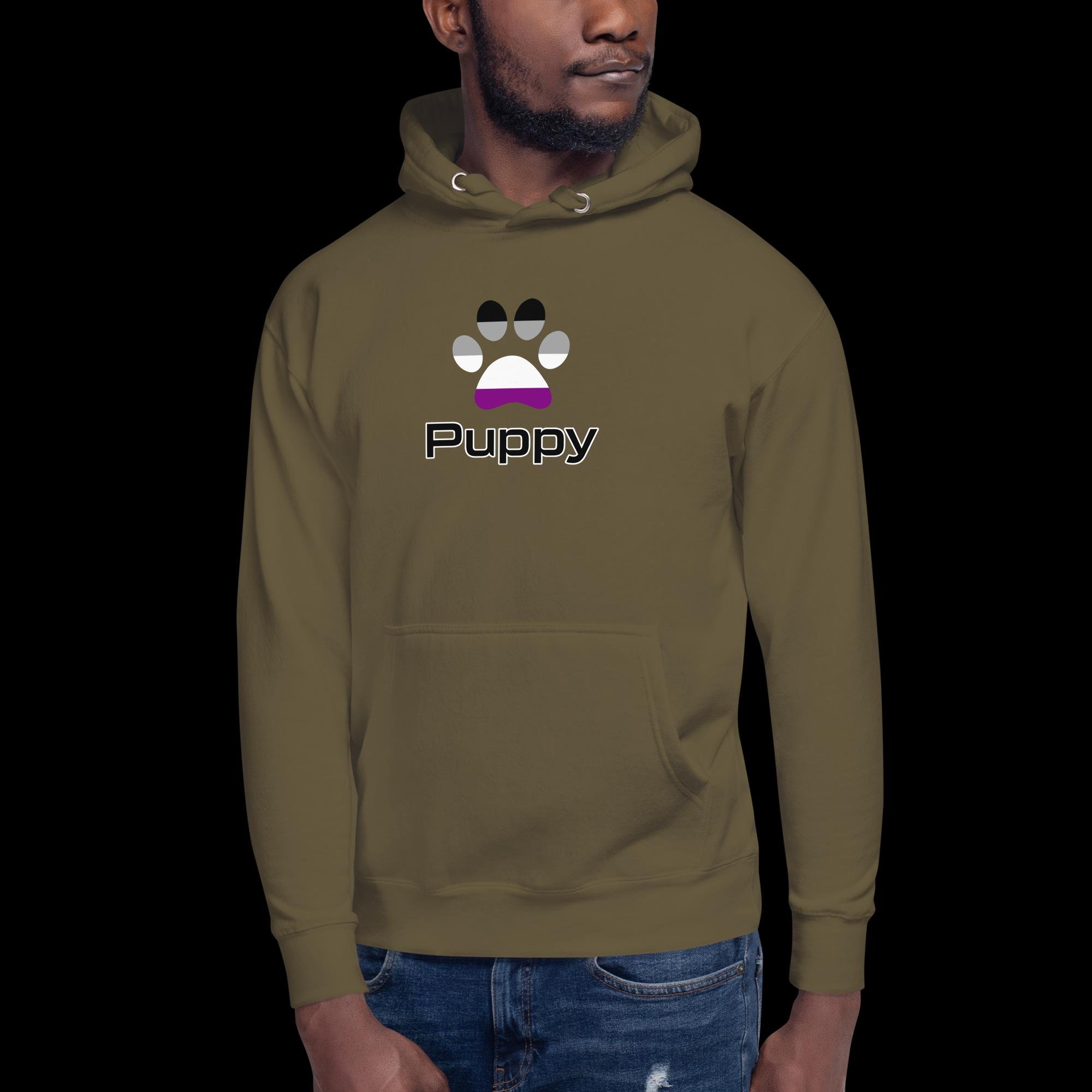 Prime Puppy Hoodie - Asexual Pride