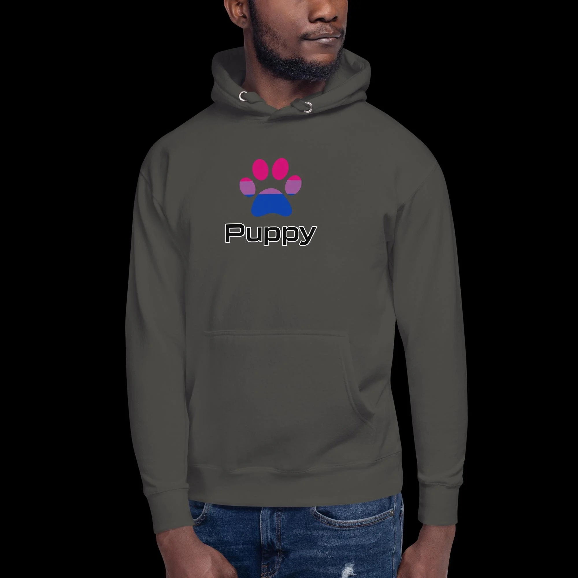 Prime Puppy Hoodie - Bisexual Pride