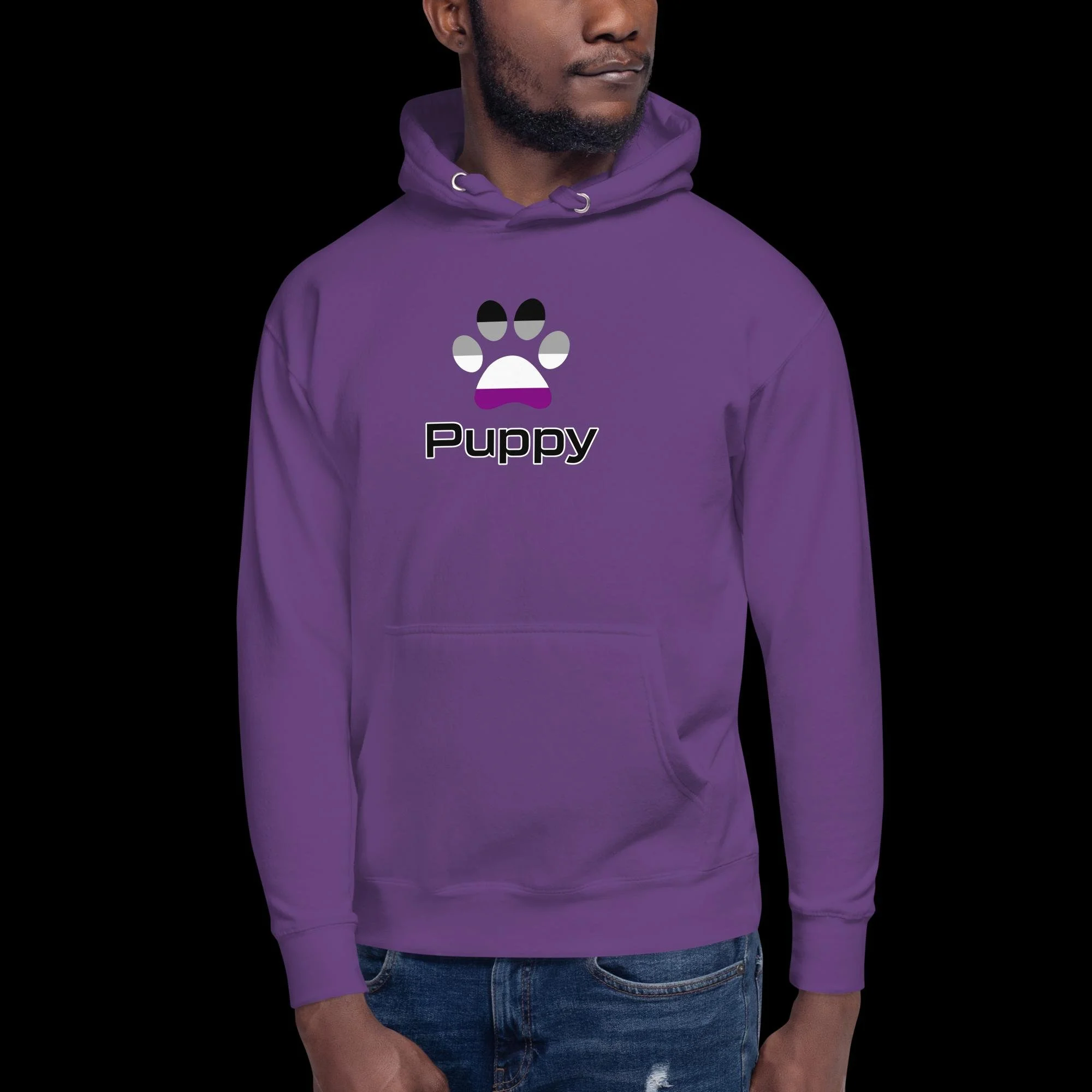 Prime Puppy Hoodie - Asexual Pride