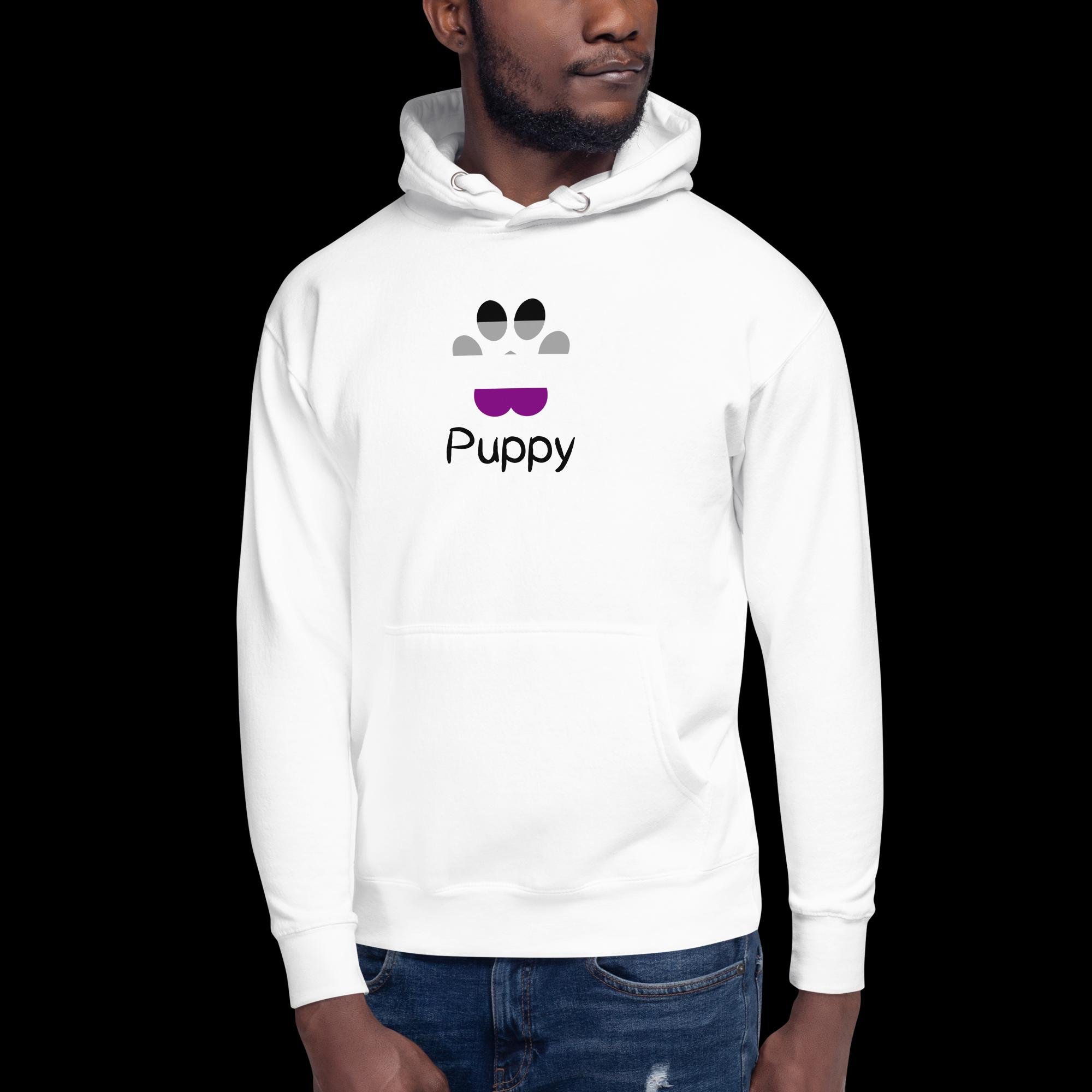 Playful Puppy Hoodie - Asexual Pride