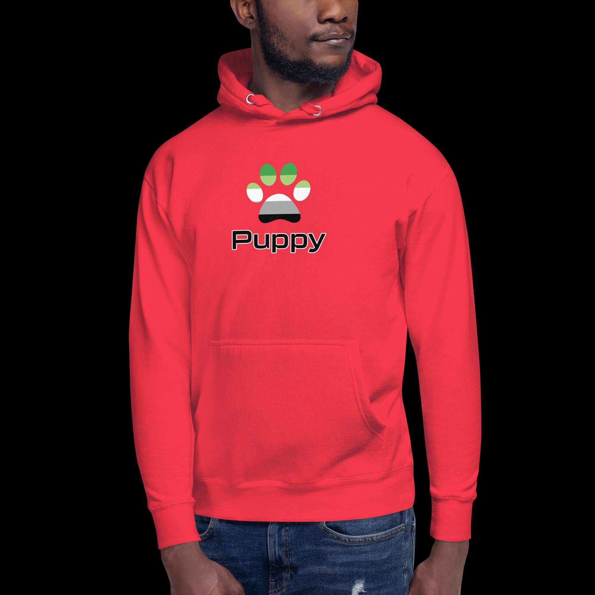 Prime Puppy Hoodie - Aromantic Pride