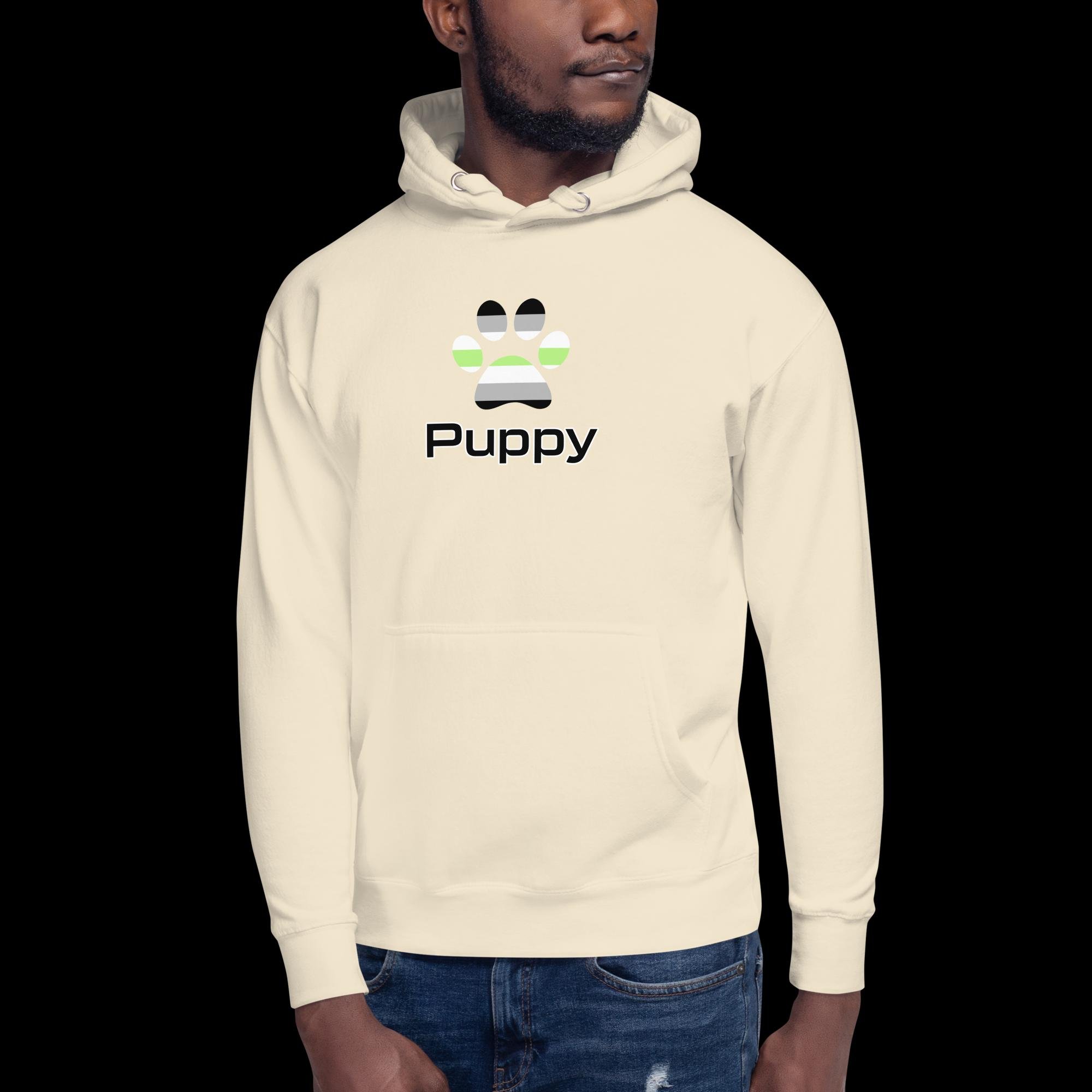 Prime Puppy Hoodie - Agender Pride