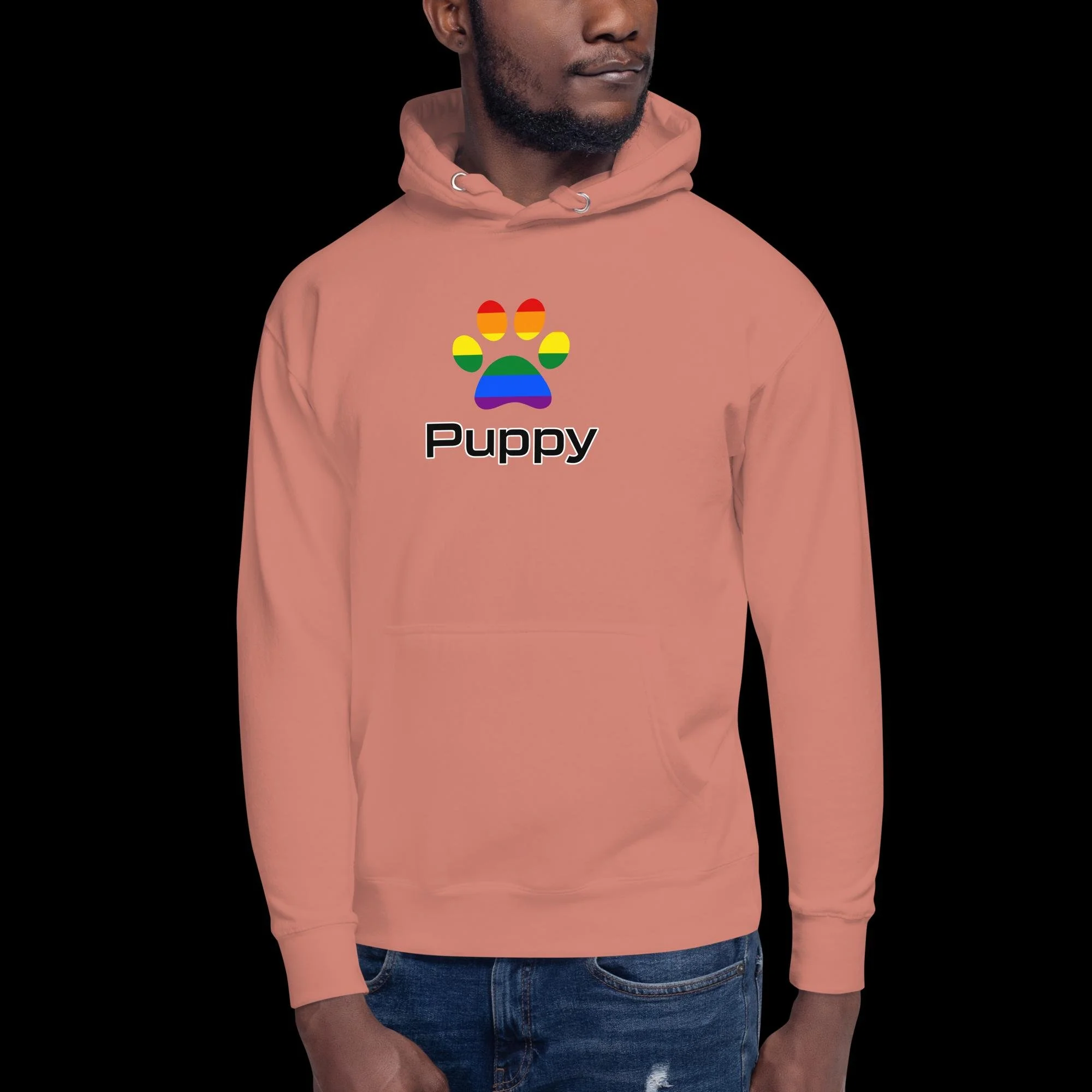 Prime Puppy Hoodie - Traditional Rainbow Pride