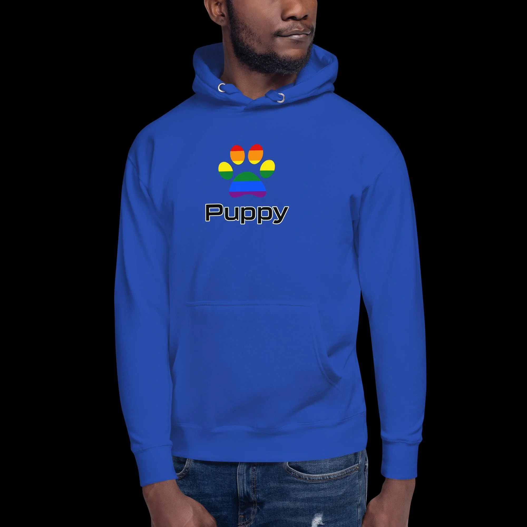Prime Puppy Hoodie - Traditional Rainbow Pride