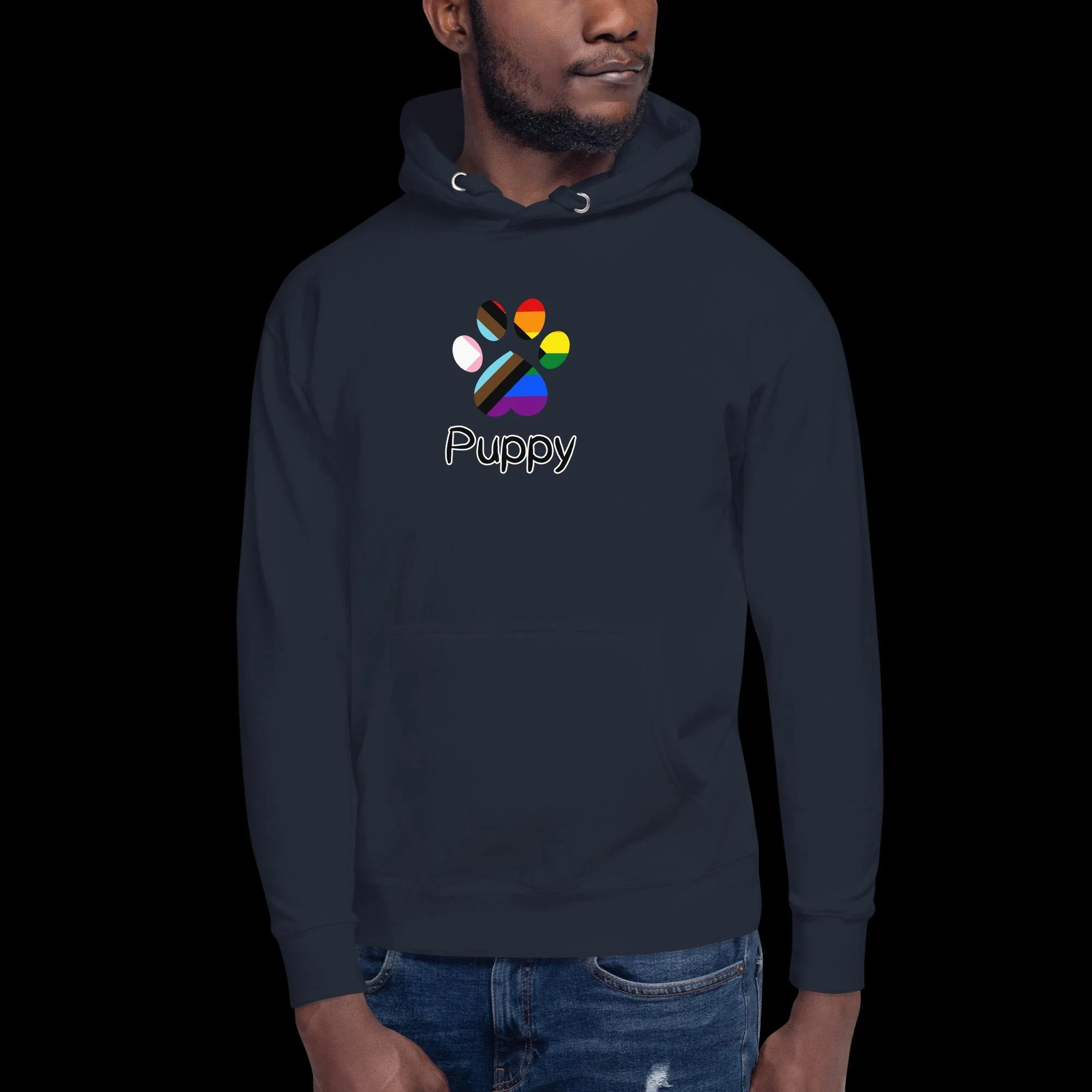 Playful Puppy Hoodie - Progressive Pride