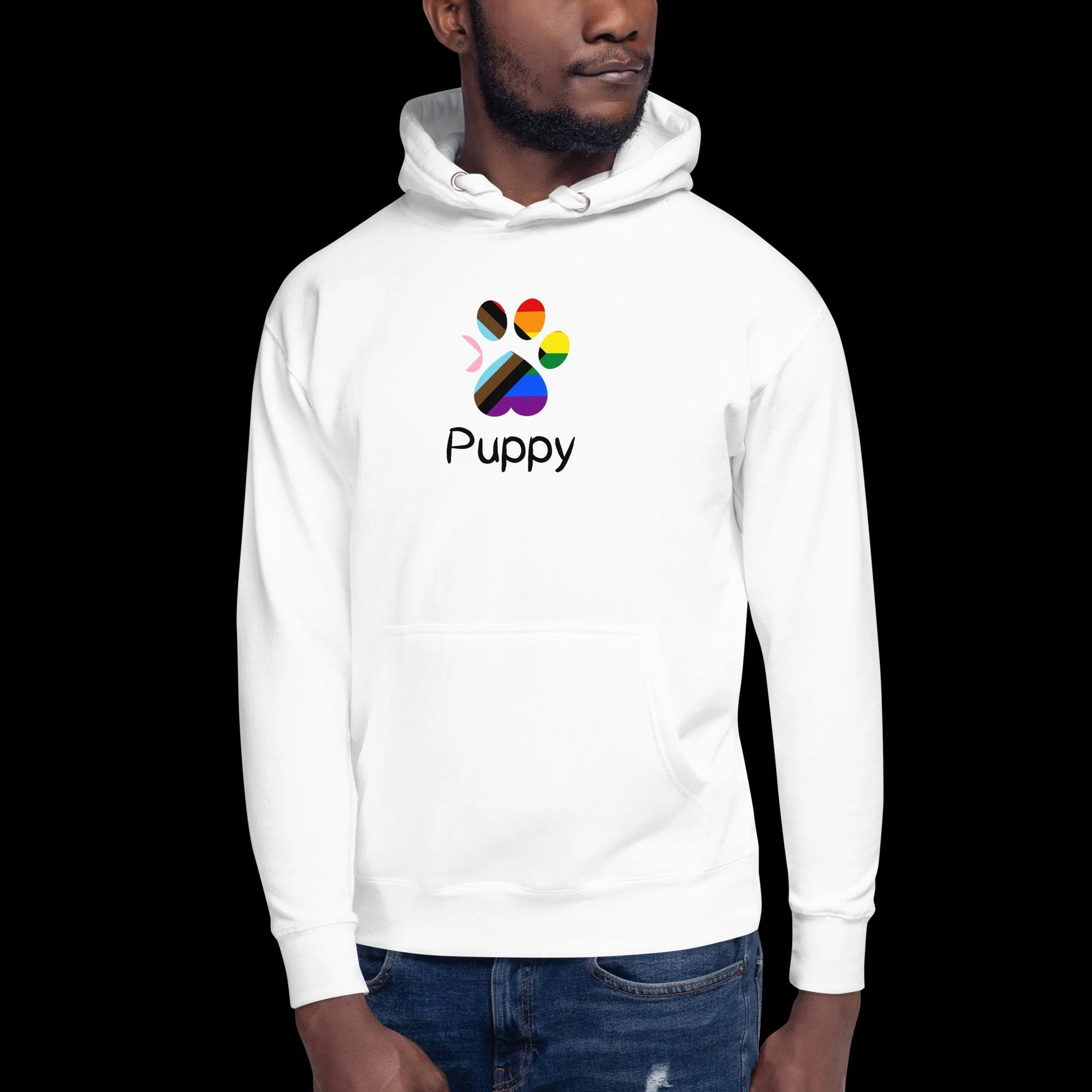 Playful Puppy Hoodie - Progressive Pride