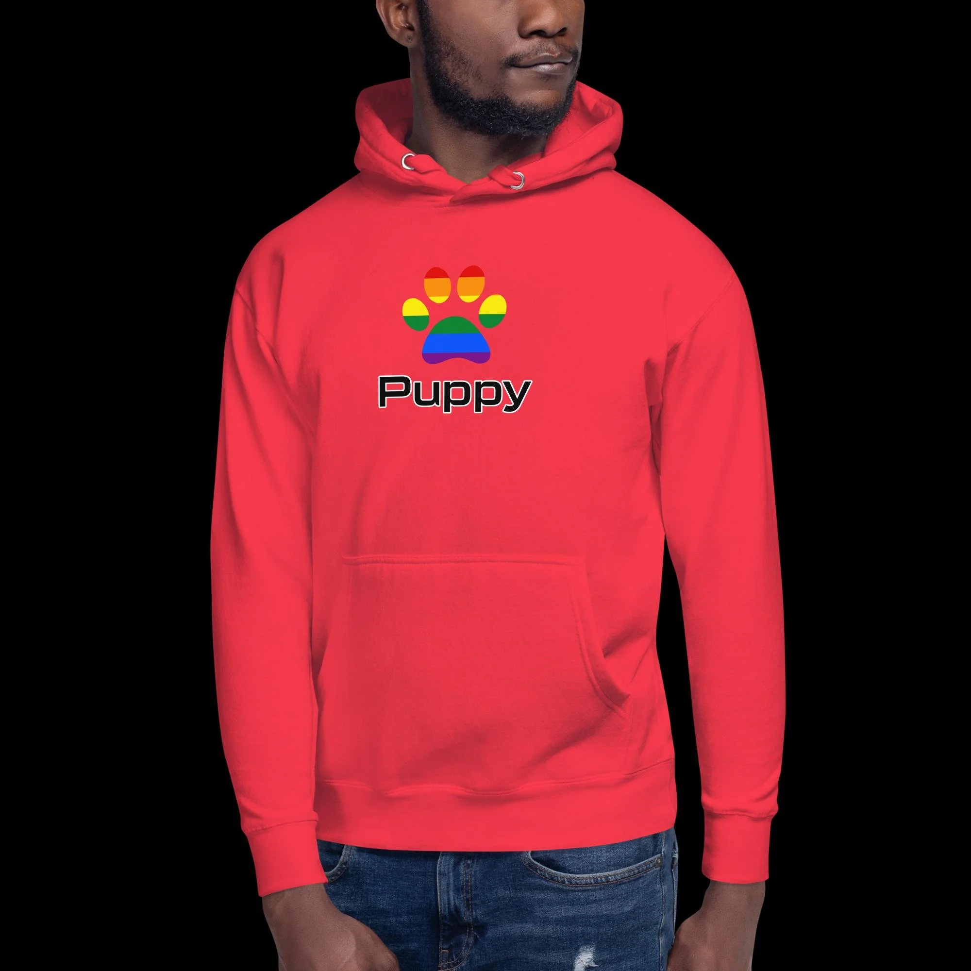 Prime Puppy Hoodie - Traditional Rainbow Pride