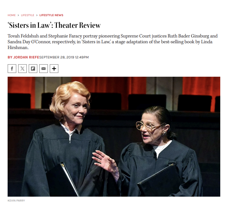 Needle Productions were development investors for Jonathan Shapiro's "Sisters In Law", which premiered at the Wallis Annenberg Center for the Performing Arts in Los Angeles, CA in Fall 2019.