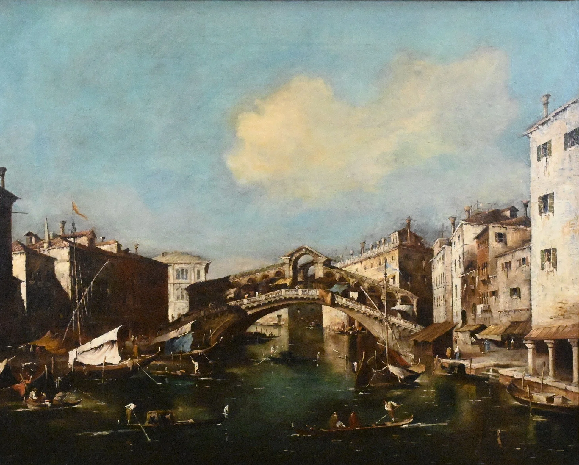 After Francesco Guardi, The Rialto Bridge