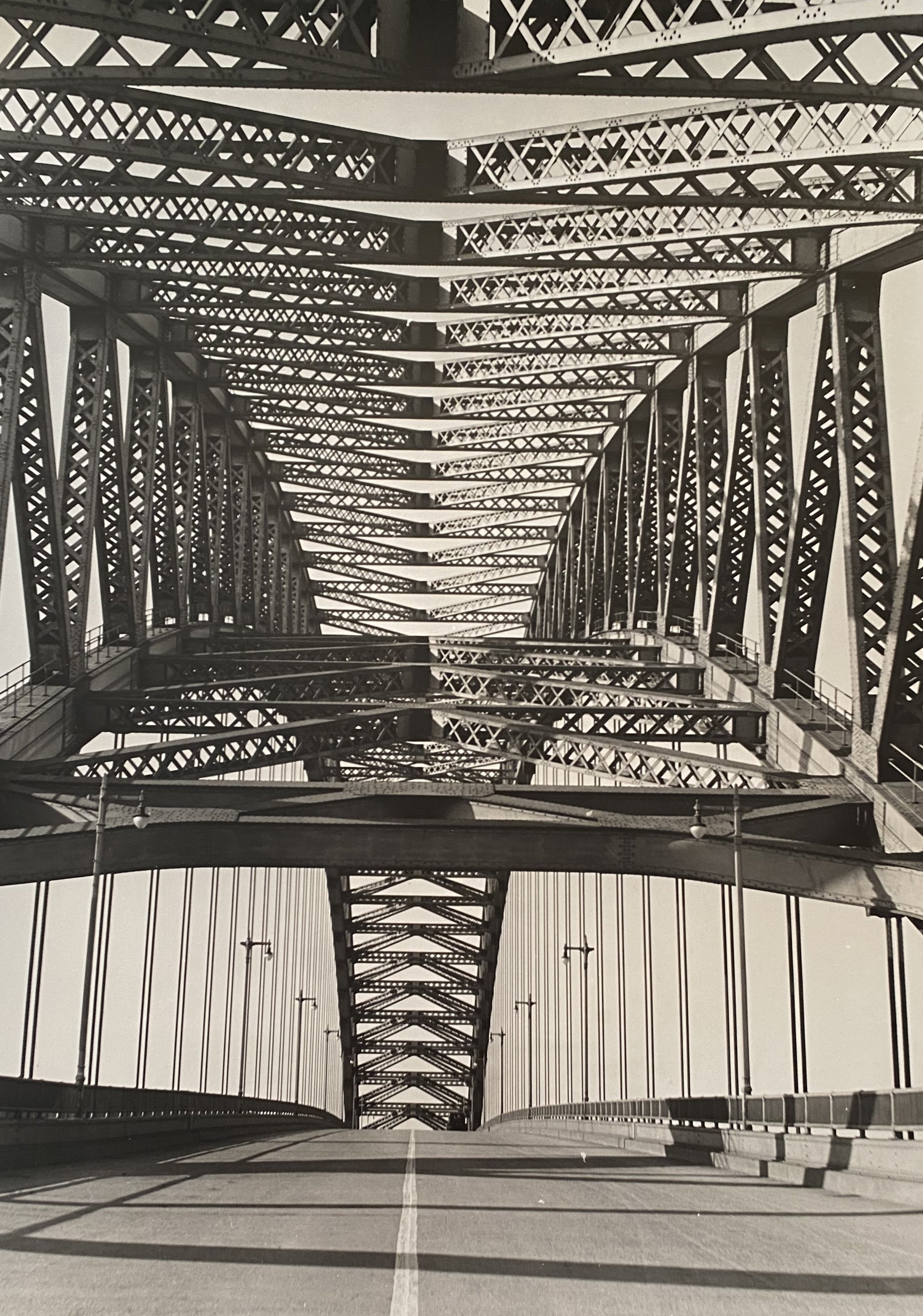 Kill van Kull Bridge, Staten Island, NY, November 1931 (printed 1988)