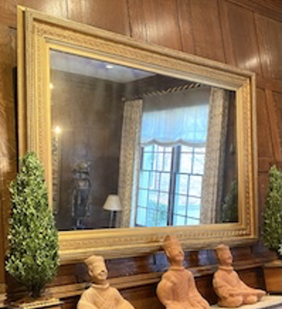 Late 19th Century American Composition Panel Mirror Frame with continuous polymorphic ornamentation (48” x 66” with 6 ½” profile)
Provenance: Julius Lowy, NY, 11/17/2008