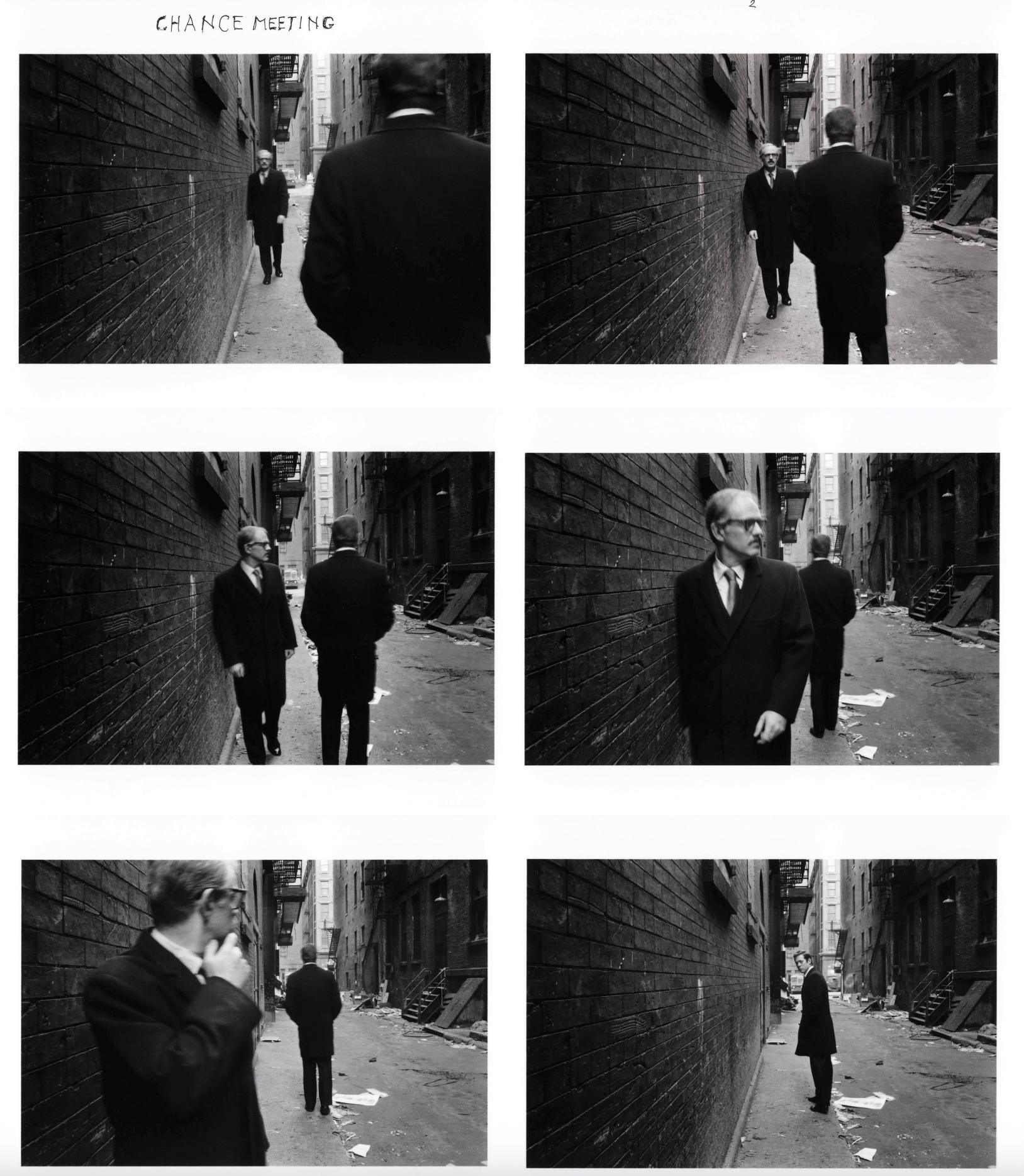 Duane Michals (1932-2026), Chance Meeting, 1970, printed 1999, Edition 23/25