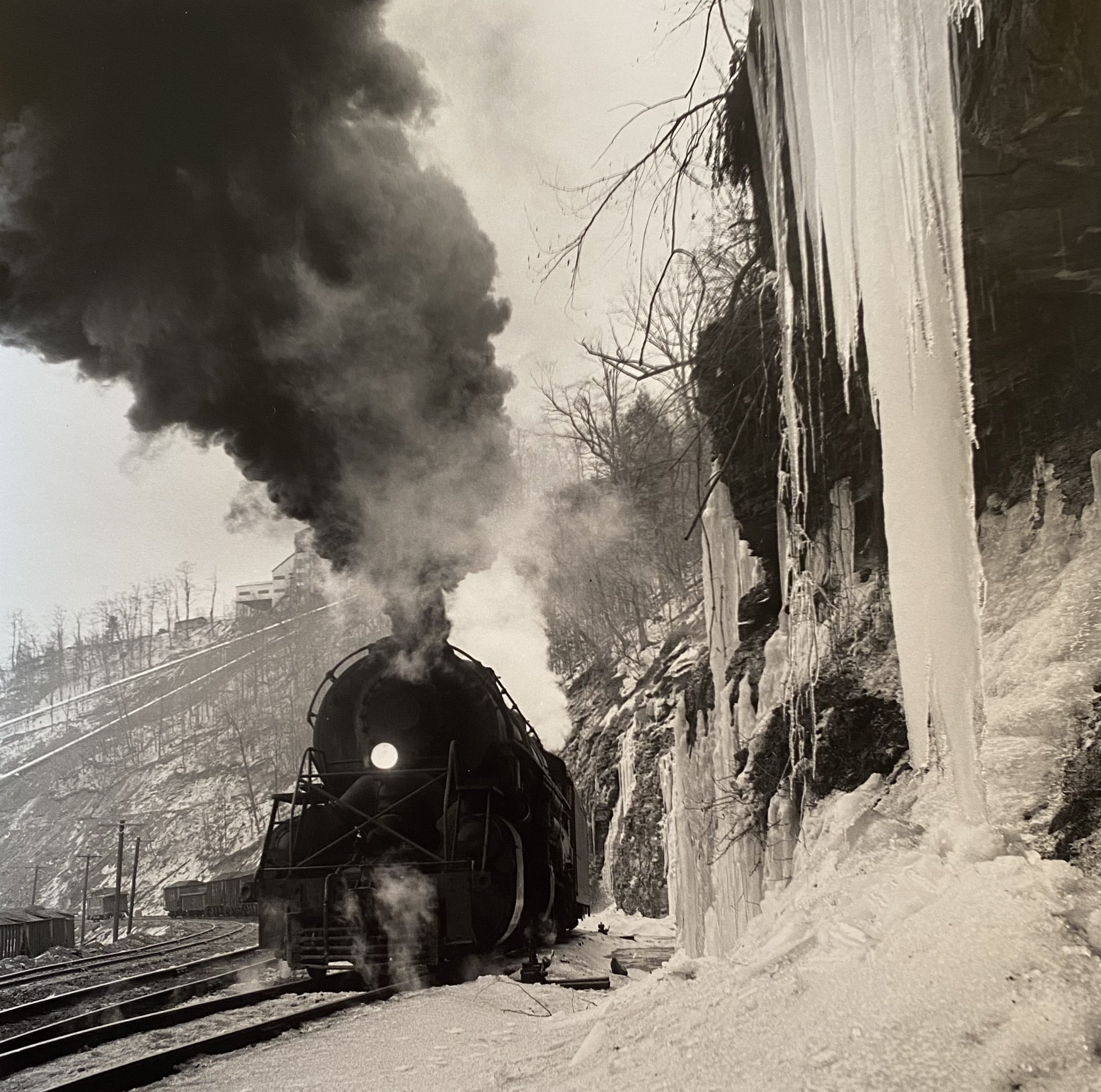 Icicles at the Massey Mine, Gilbert, West Virginia, March 16, 1960 (printed 1997)