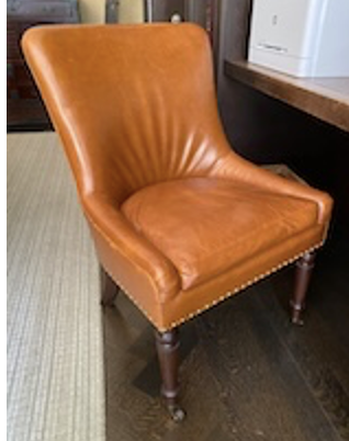 Leahered Desk Chair, Modern