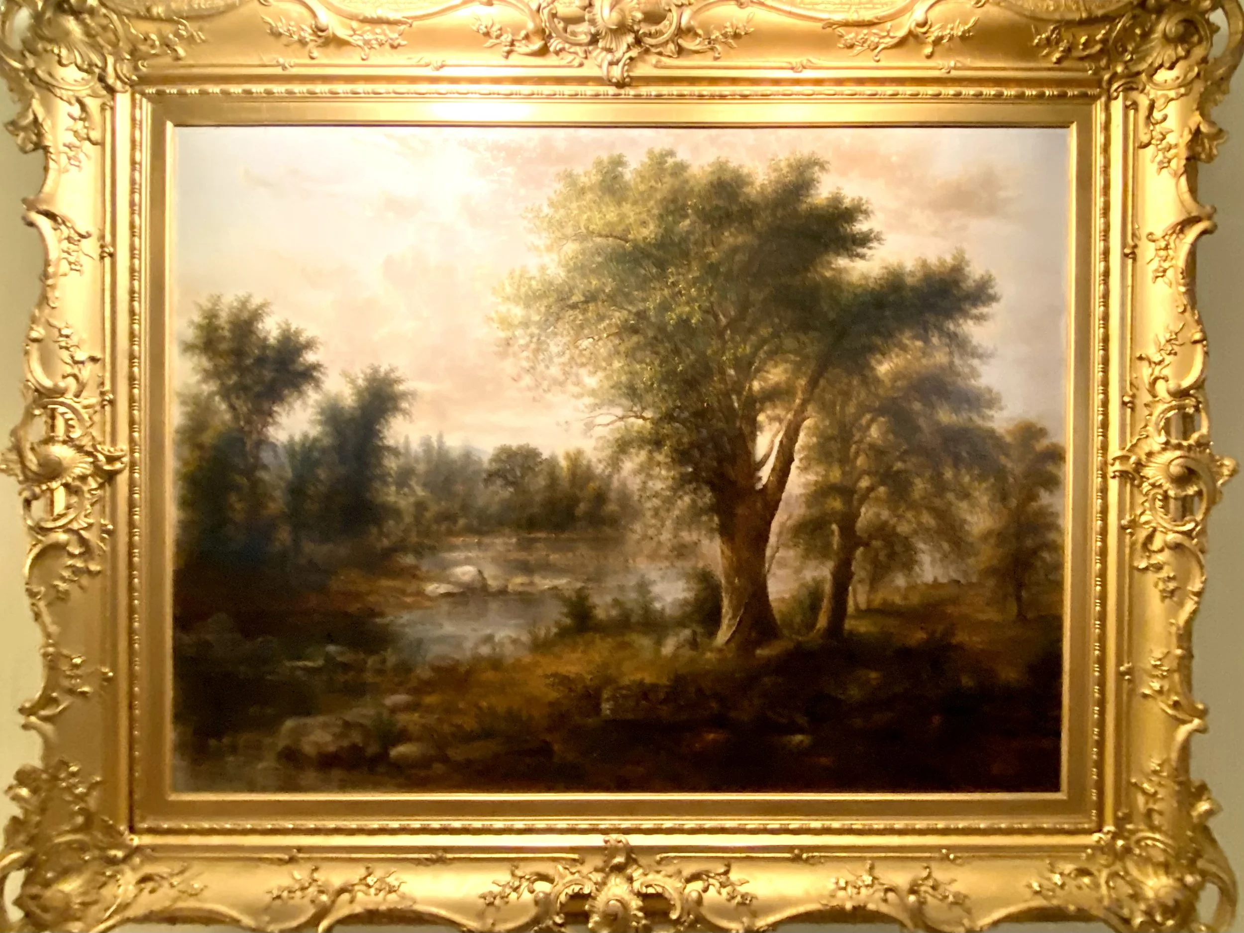 ELIAS DURAND (1810 – 1895) New York Landscape, 1850, Oil on Canvas, Signed Lower Right, 29 ¾ x 40 inches Provenance: Private Collection, Basking Ridge, NJ, D. Wigmore Fine Art, NY 2/26/96, $ 24,000