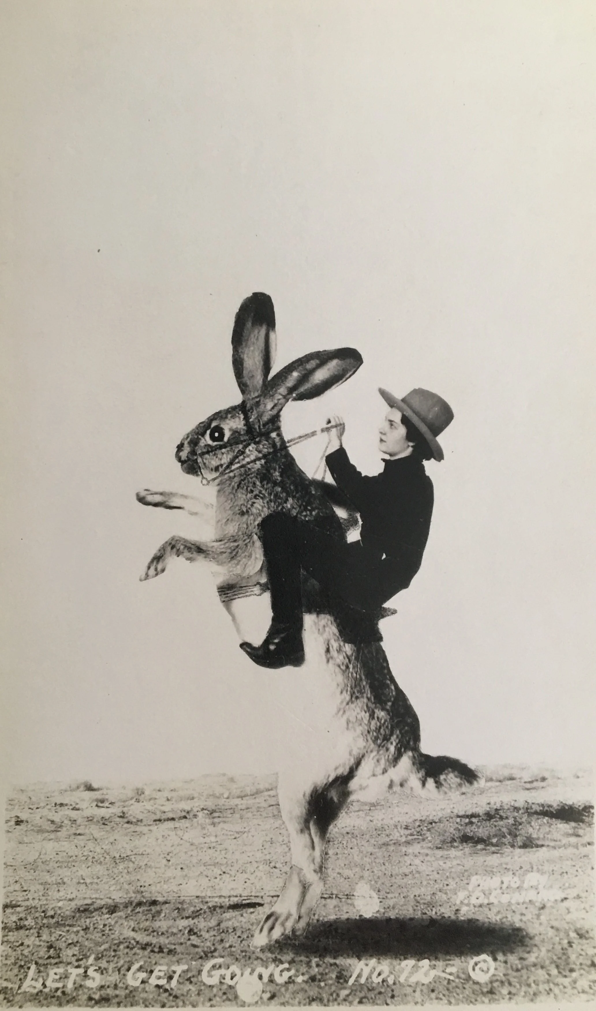 From a collection of early 20th century whimsical photo postcards