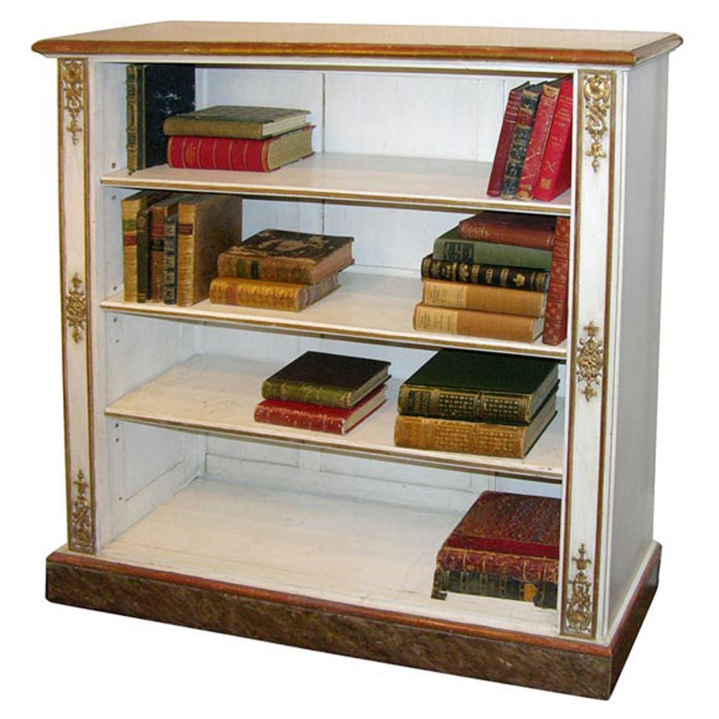 French Adjustable Bookcase in the Style of Jansen, Mid 20th Century, 47 x 12 x 42 inches high