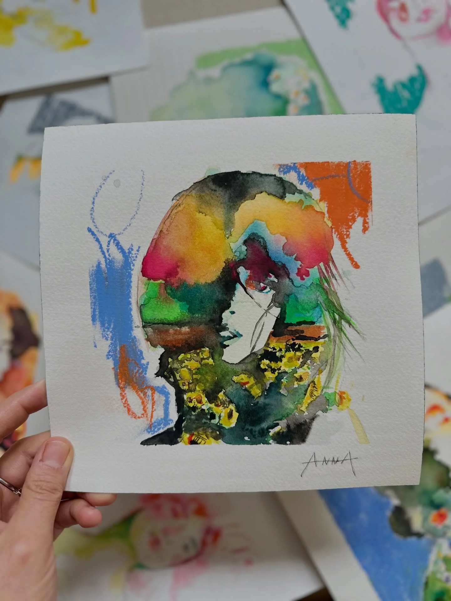 These are headed to Indiana at @rosehulmanartexhibits for the @bluehousecreativesnashville show - check it out if you&rsquo;re around 😎 

Wild Cartography no. 12, 31, and 43
8x8&rdquo; watercolor, ink, and pastel